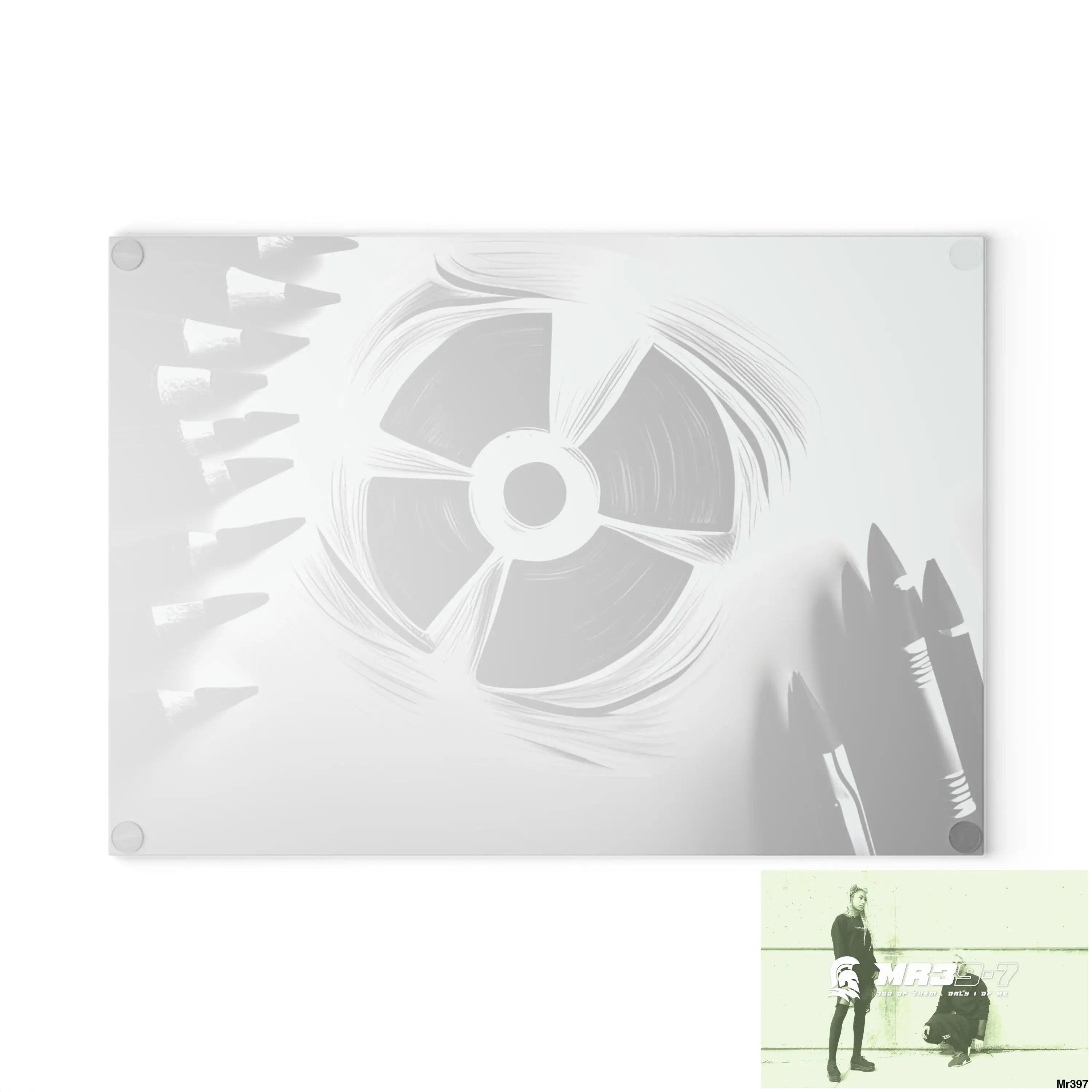 2 second Blast from the past South Sinai Glass Cutting Board Home Decor