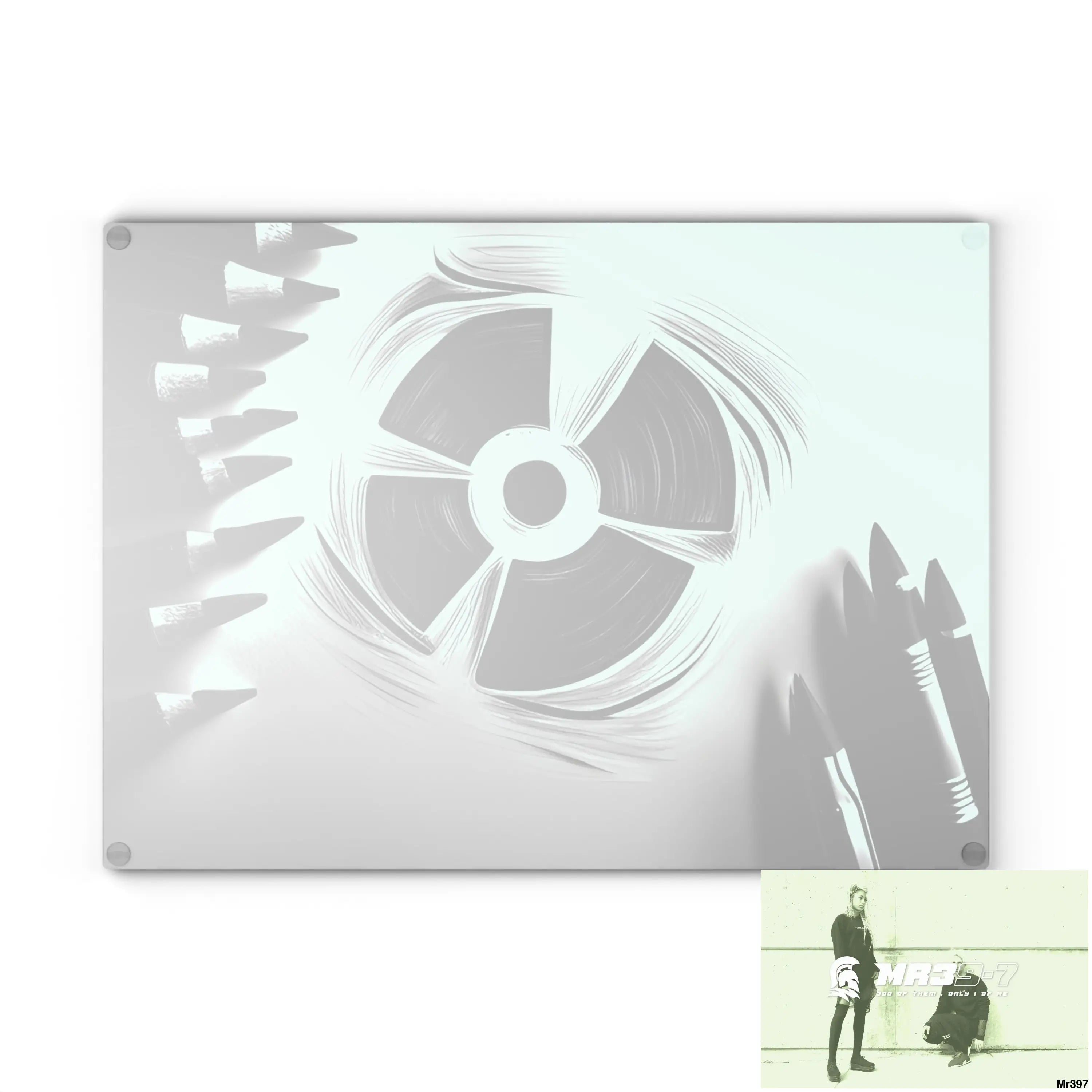 2 second Blast from the past South Sinai Glass Cutting Board Home Decor