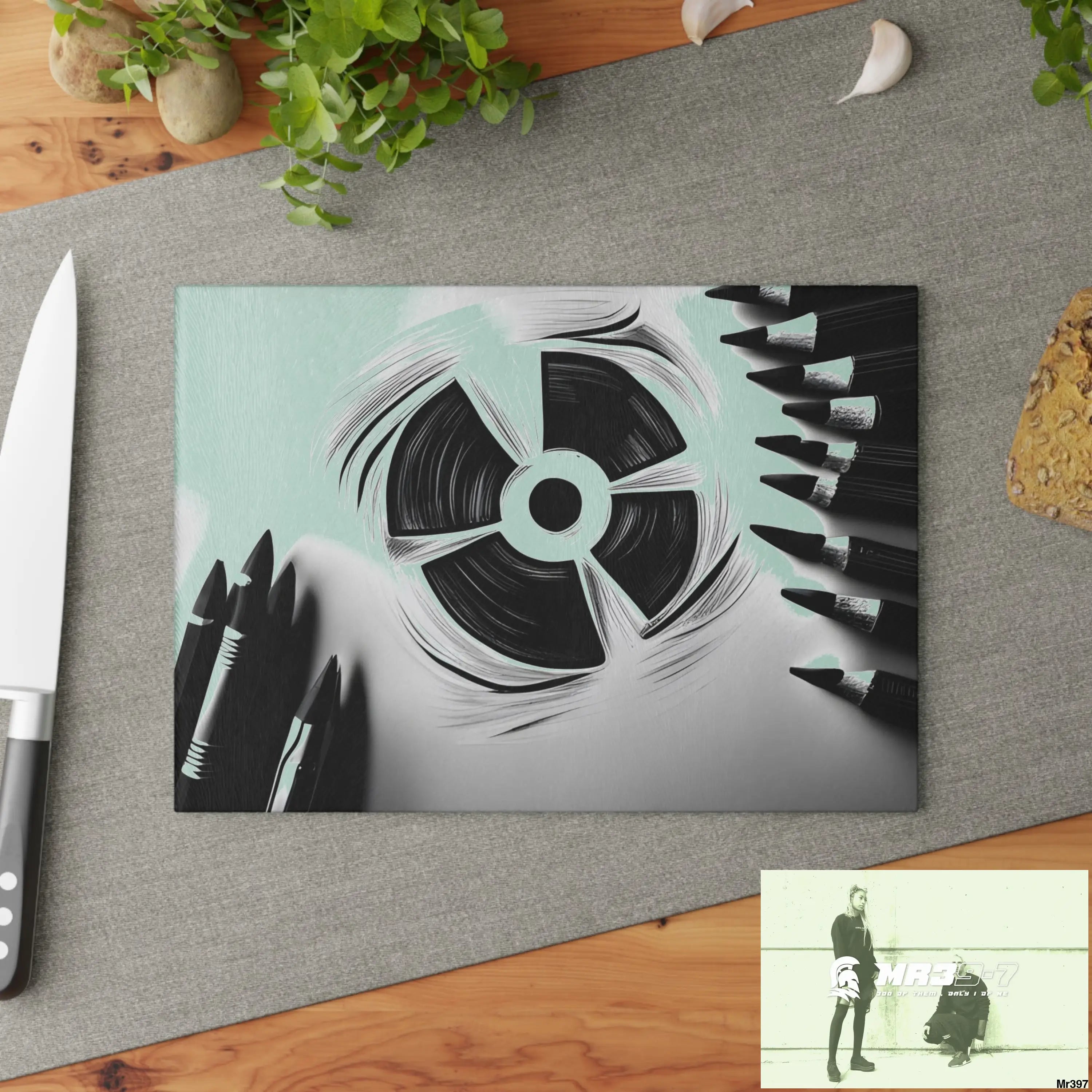 2 second Blast from the past South Sinai Glass Cutting Board Home Decor