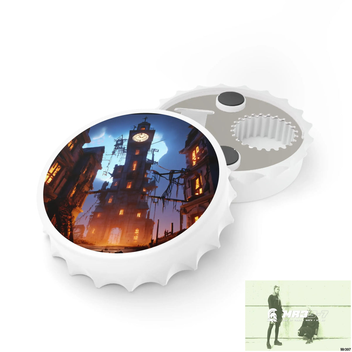2628 DAYS IN THE BLOCK NO 1 DEATH FLAT 2628 DAYS EDITION NO 22 Magnetic Bottle Opener One size / White Accessories
