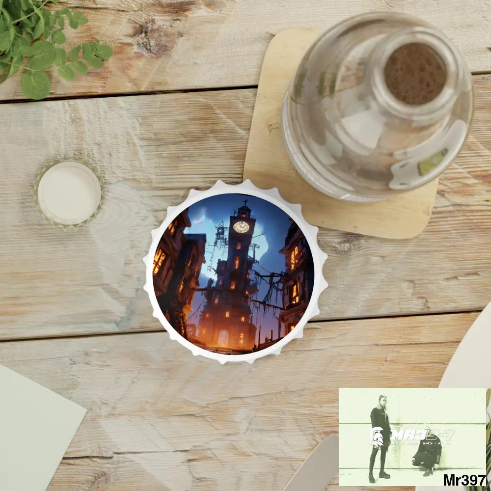 2628 DAYS IN THE BLOCK NO 1 DEATH FLAT 2628 DAYS EDITION NO 22 Magnetic Bottle Opener One size / White Accessories