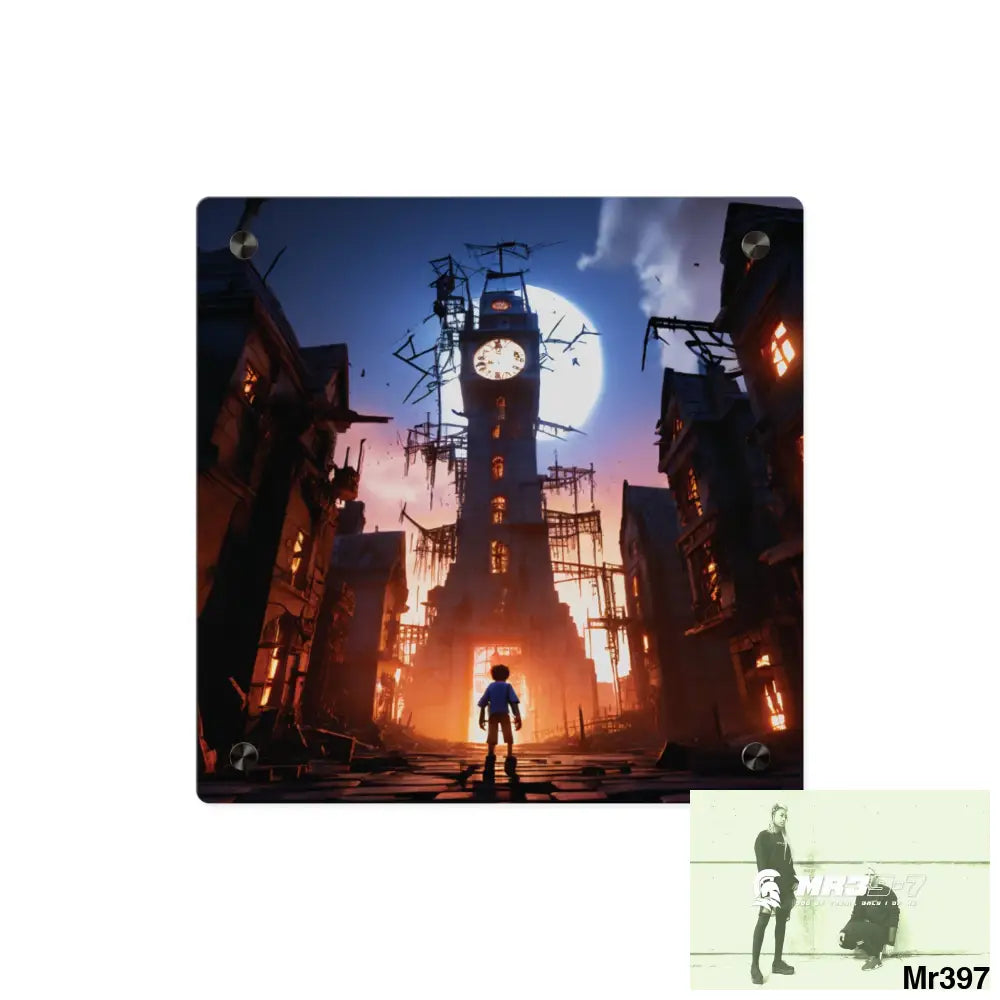 2628 days in the block no 2 Death Flat Covert Failures Ltd Edition no 22 Acrylic Wall Art Panels 11’’ x 11’’ / 0.25’’