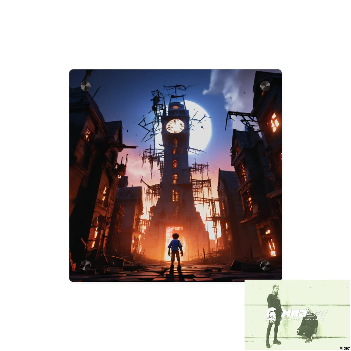 2628 days in the block no 2 Death Flat Covert Failures Ltd Edition no 22 Acrylic Wall Art Panels 11’’ x 11’’ / 0.25’’