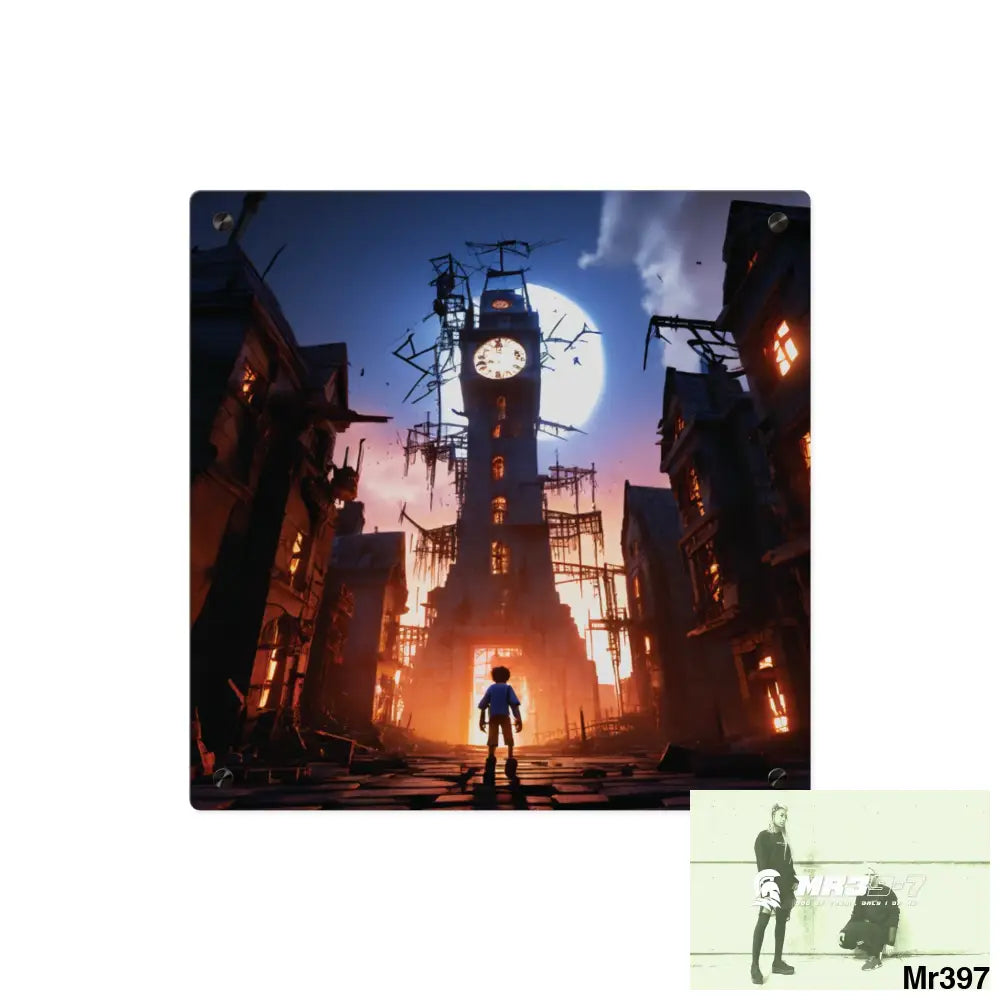 2628 days in the block no 2 Death Flat Covert Failures Ltd Edition no 22 Acrylic Wall Art Panels 16″ x 16″ / 0.25’’