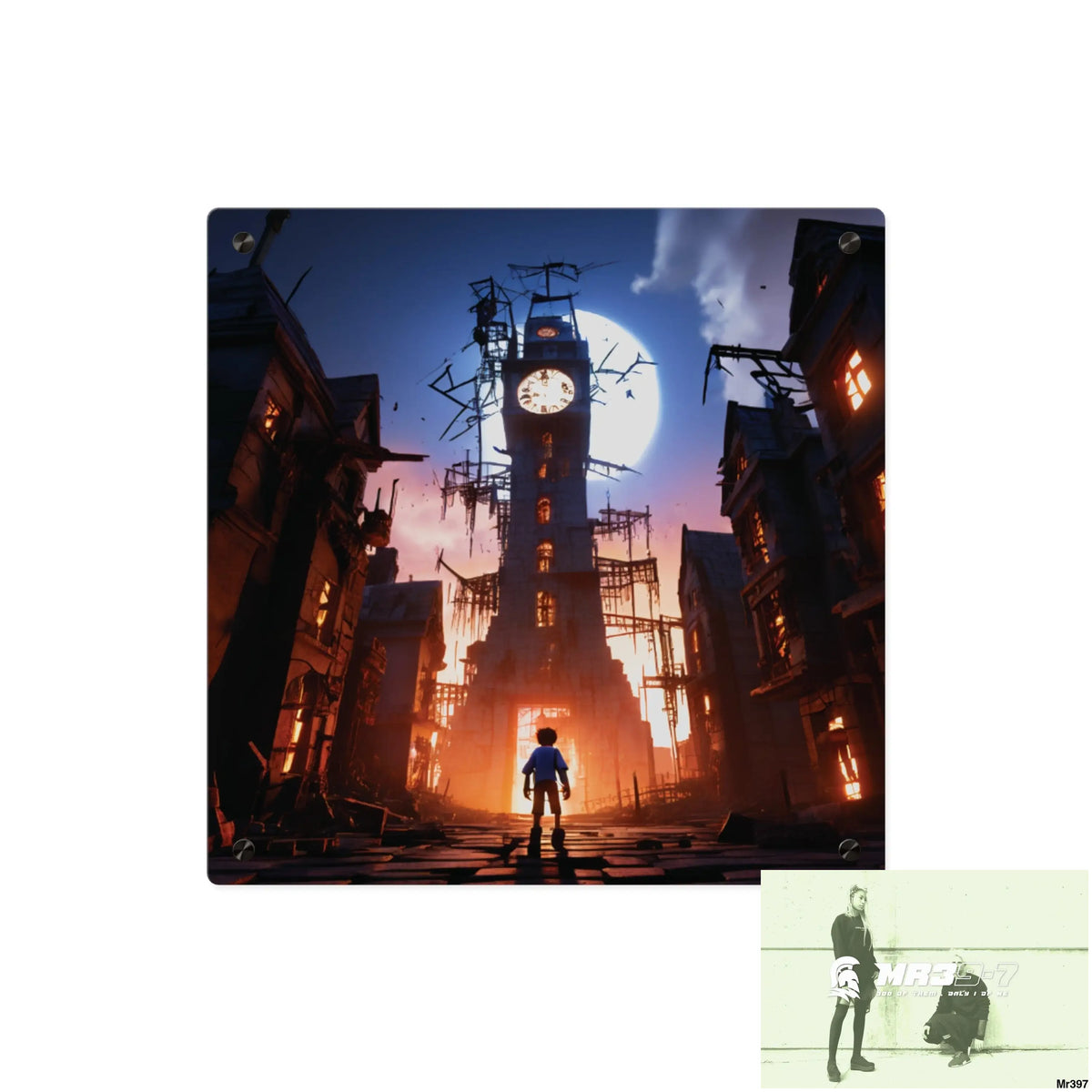 2628 days in the block no 2 Death Flat Covert Failures Ltd Edition no 22 Acrylic Wall Art Panels 16″ x 16″ / 0.25’’