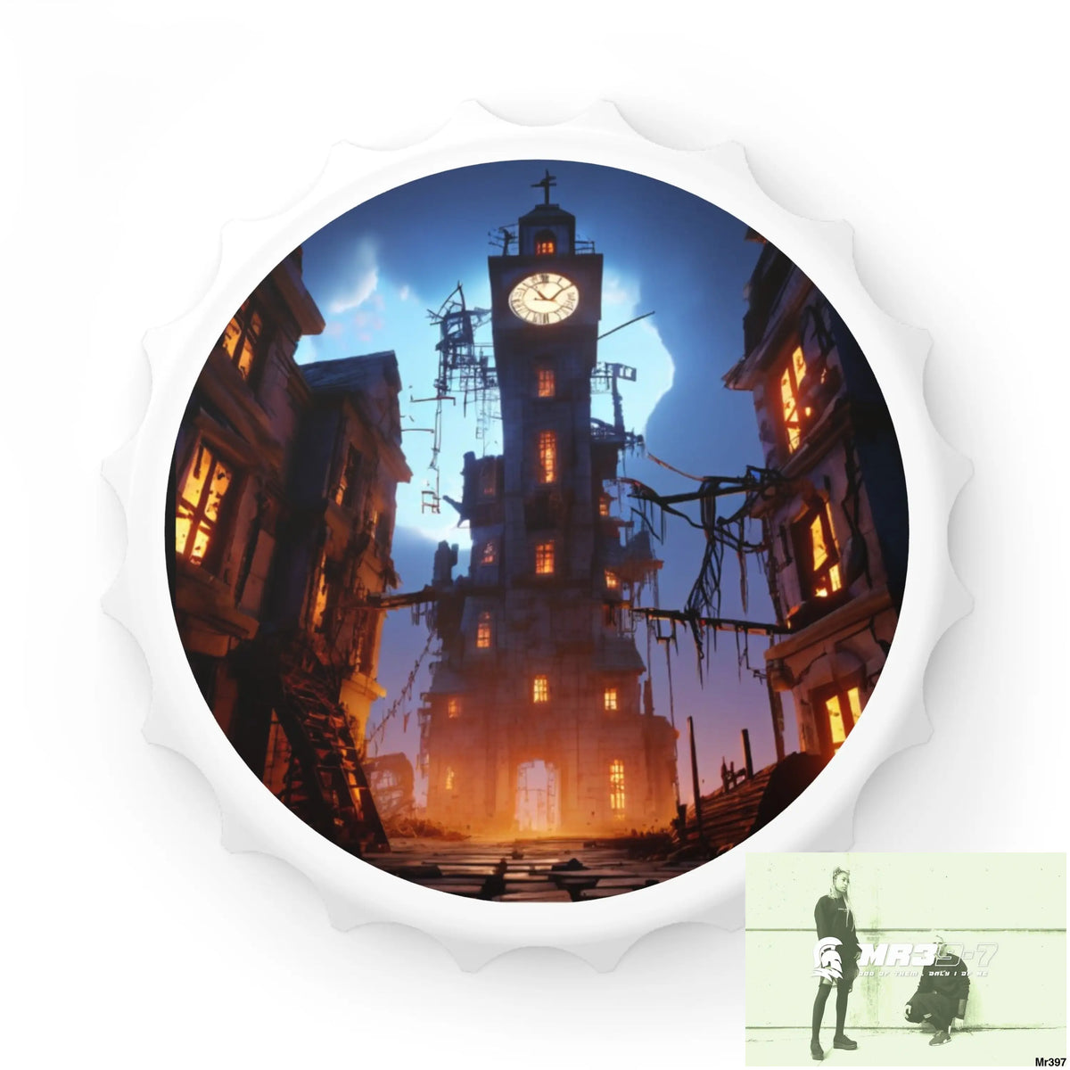 2628 DAYS IN THE BLOCK NO 2 DEATH FLAT 2628 DAYS EDITION NO 22 Magnetic Bottle Opener One size / White Accessories