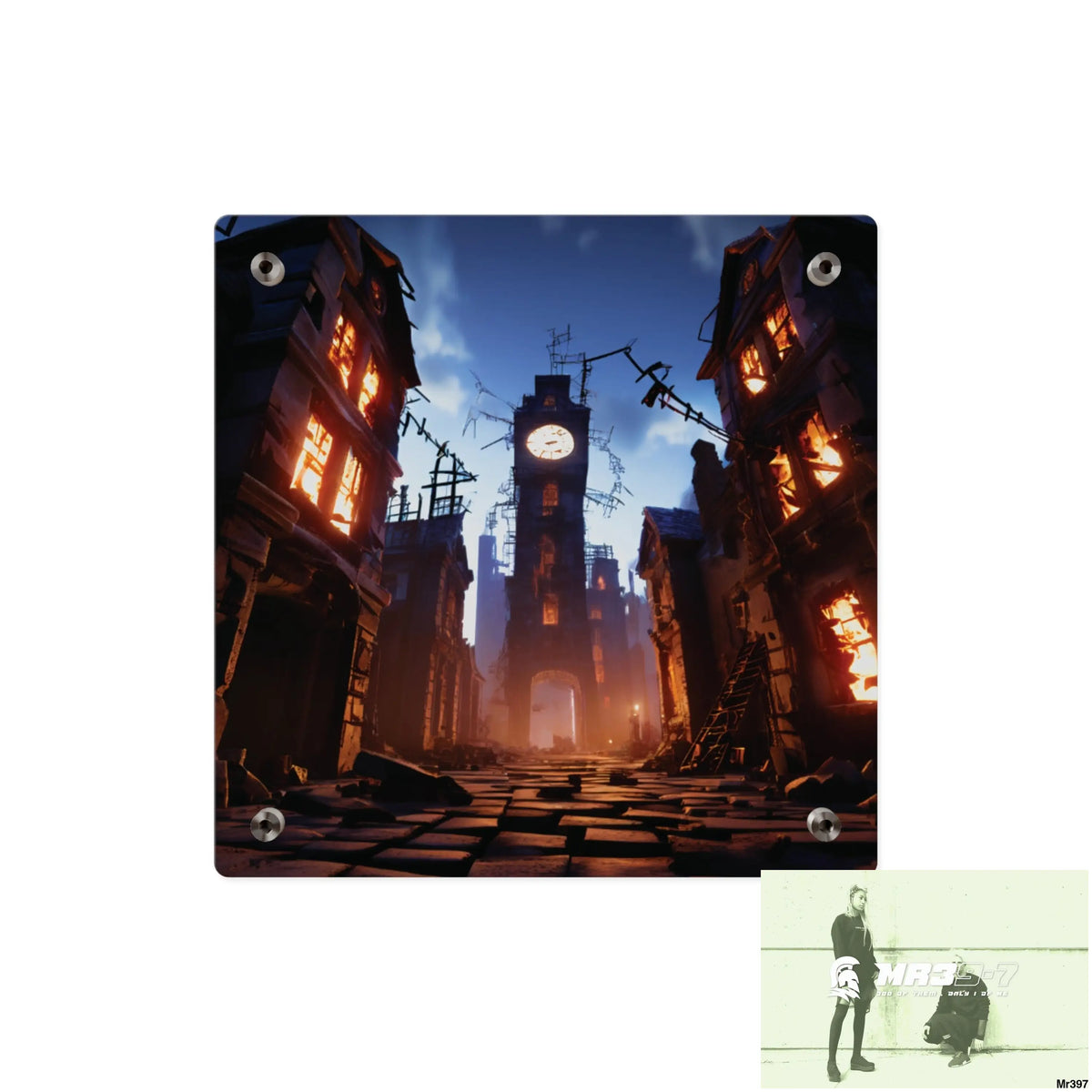 2628 days in the block no 3 Death Flat Covert Failures Ltd Edition no 22 Acrylic Wall Art Panels Home Decor