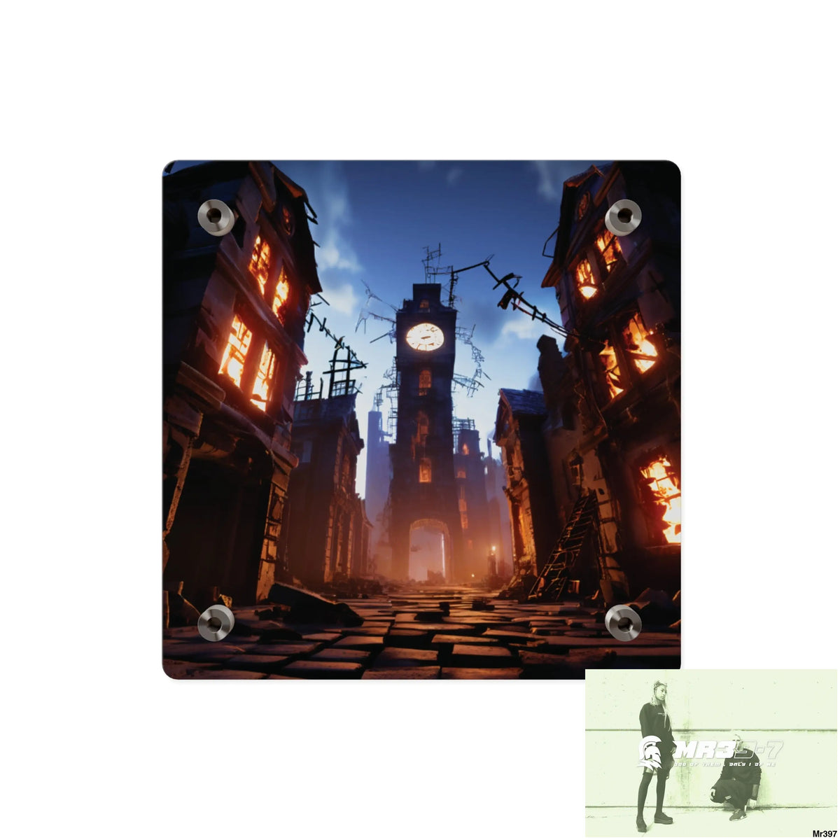 2628 days in the block no 3 Death Flat Covert Failures Ltd Edition no 22 Acrylic Wall Art Panels Home Decor