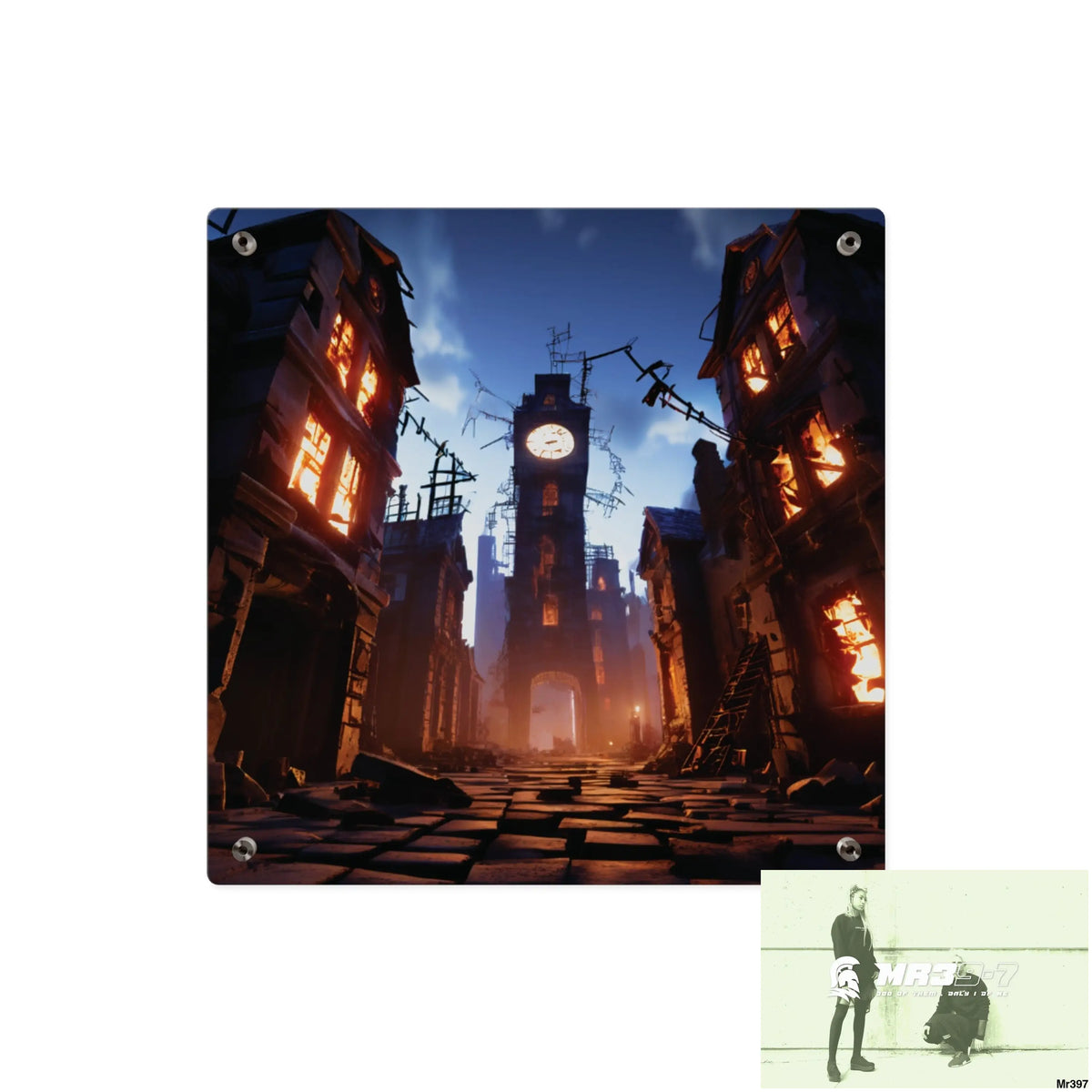 2628 days in the block no 3 Death Flat Covert Failures Ltd Edition no 22 Acrylic Wall Art Panels Home Decor