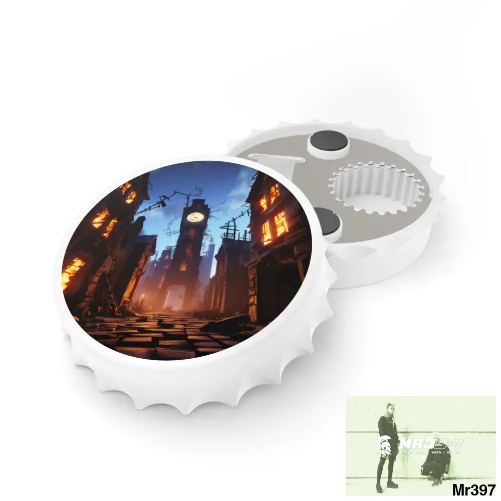 2628 DAYS IN THE BLOCK NO 3 DEATH FLAT 2628 DAYS EDITION NO 22 Magnetic Bottle Opener One size / White Accessories