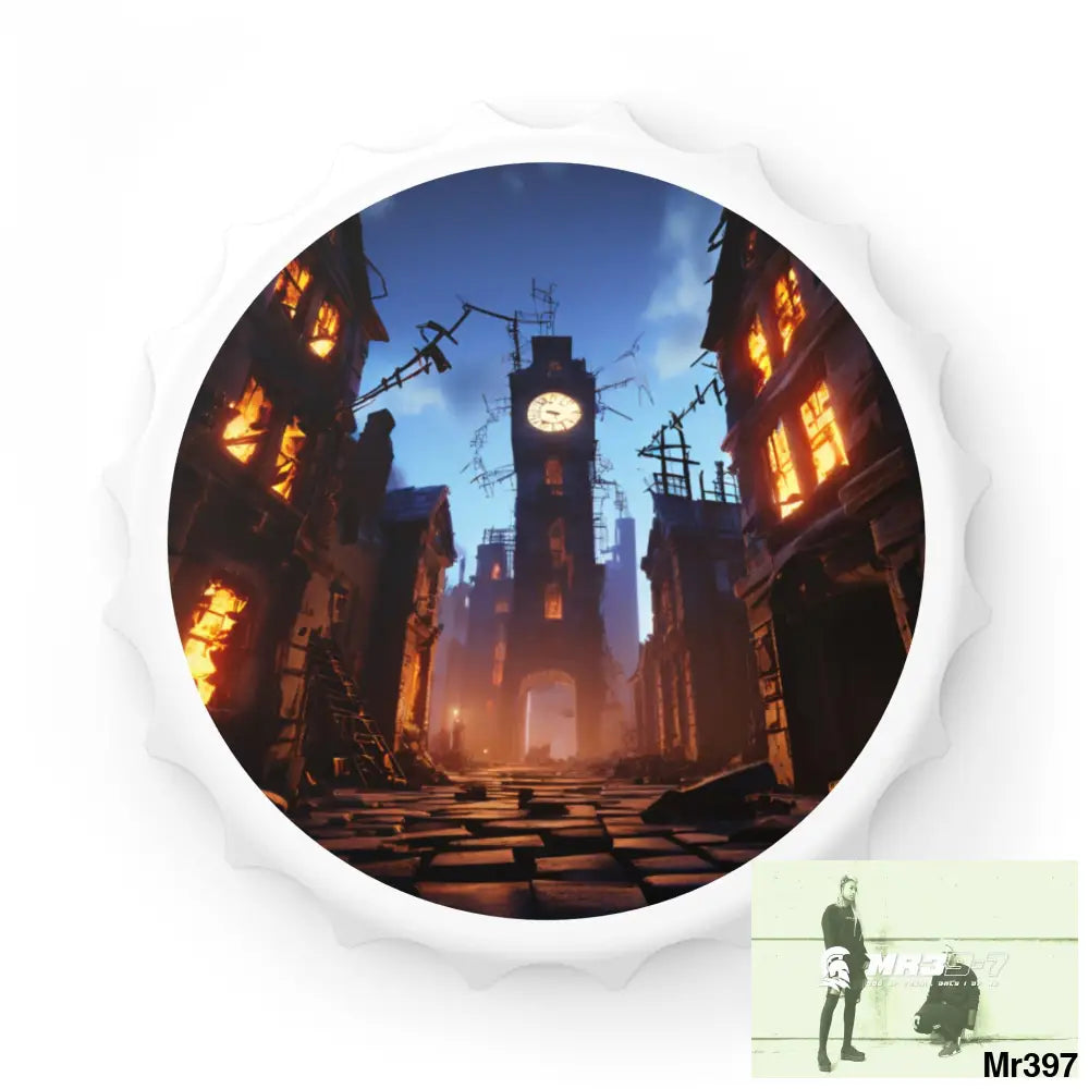 2628 DAYS IN THE BLOCK NO 3 DEATH FLAT 2628 DAYS EDITION NO 22 Magnetic Bottle Opener One size / White Accessories