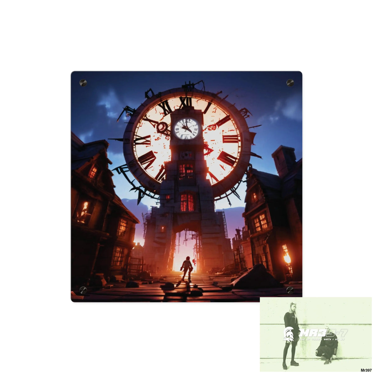 2628 days in the block no 4 Death Flat Covert Failures Ltd Edition no 22 Acrylic Wall Art Panels 16″ x 16″ / 0.25’’