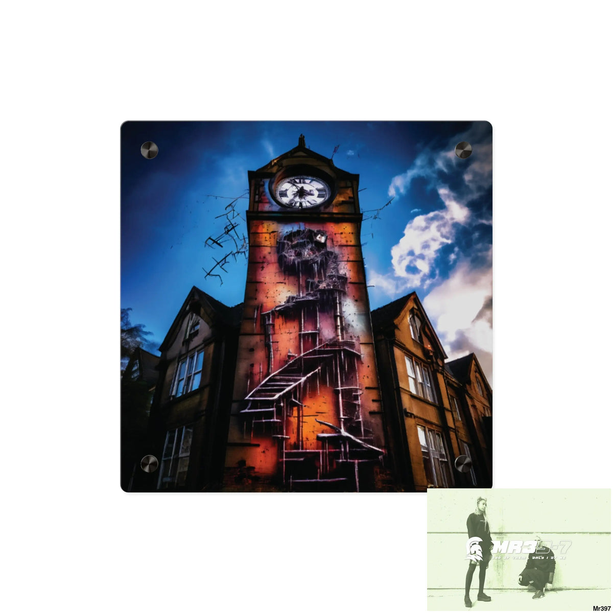 2628 days in the block no 5 Death Flat Covert Failures Ltd Edition no 22 Acrylic Wall Art Panels 11’’ x 11’’ / 0.25’’