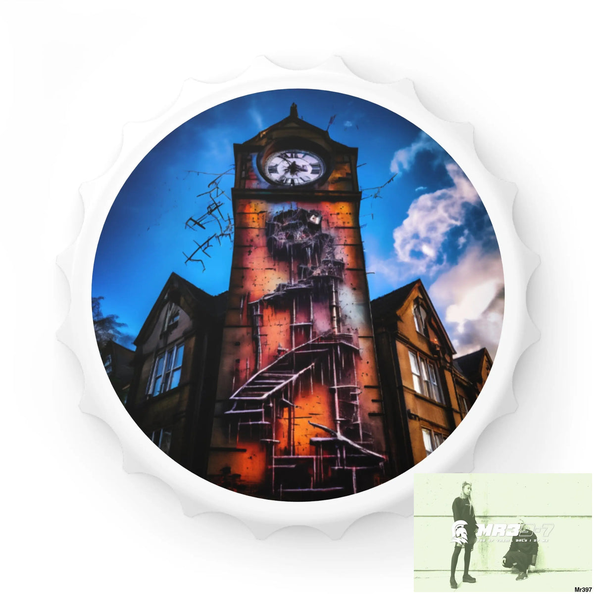 2628 DAYS IN THE BLOCK NO 5 DEATH FLAT 2628 DAYS EDITION NO 22 Magnetic Bottle Opener One size / White Accessories