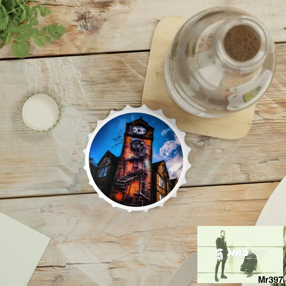 2628 DAYS IN THE BLOCK NO 5 DEATH FLAT 2628 DAYS EDITION NO 22 Magnetic Bottle Opener One size / White Accessories