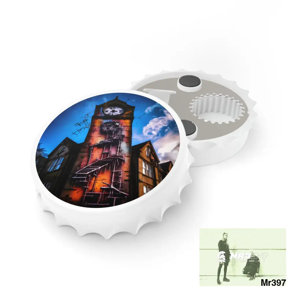 2628 DAYS IN THE BLOCK NO 5 DEATH FLAT 2628 DAYS EDITION NO 22 Magnetic Bottle Opener One size / White Accessories