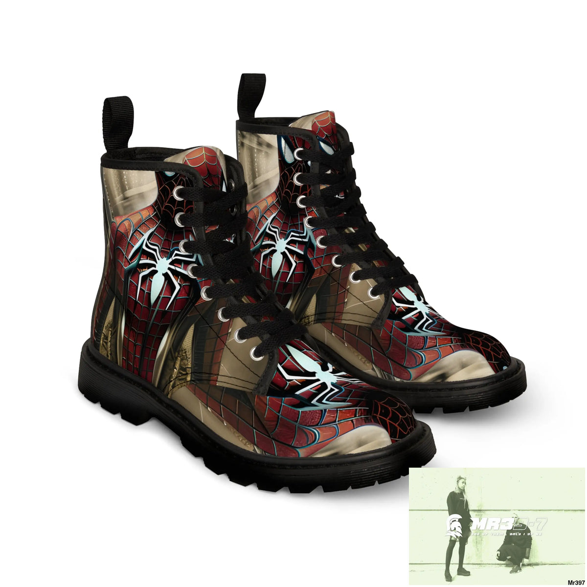 3D Spider-Man Hyper Realistic Canvas Boots Shoes