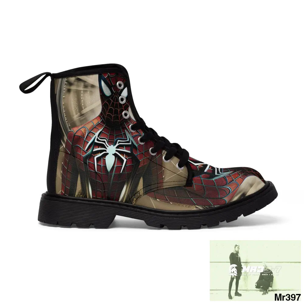 3D Spider-Man Hyper Realistic Canvas Boots Shoes
