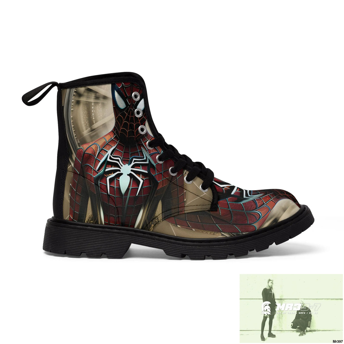 3D Spider-Man Hyper Realistic Canvas Boots Shoes