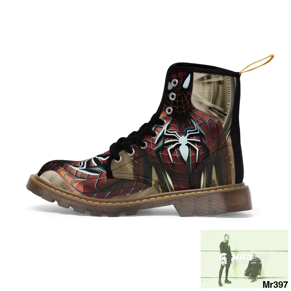3D Spider-Man Hyper Realistic Canvas Boots Shoes