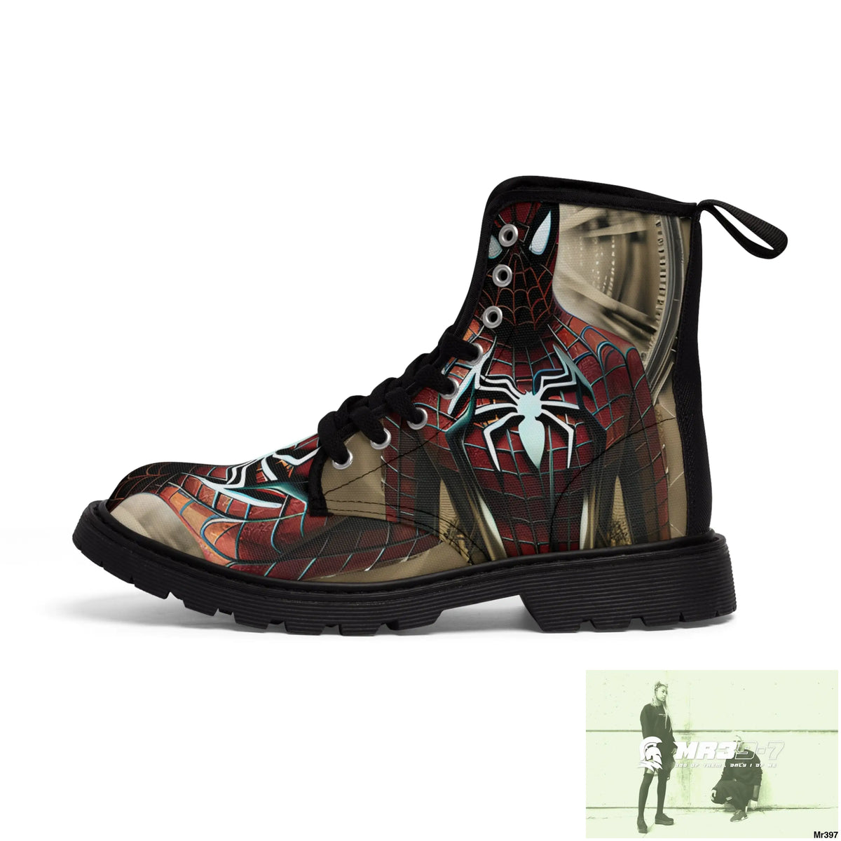 3D Spider-Man Hyper Realistic Canvas Boots Shoes