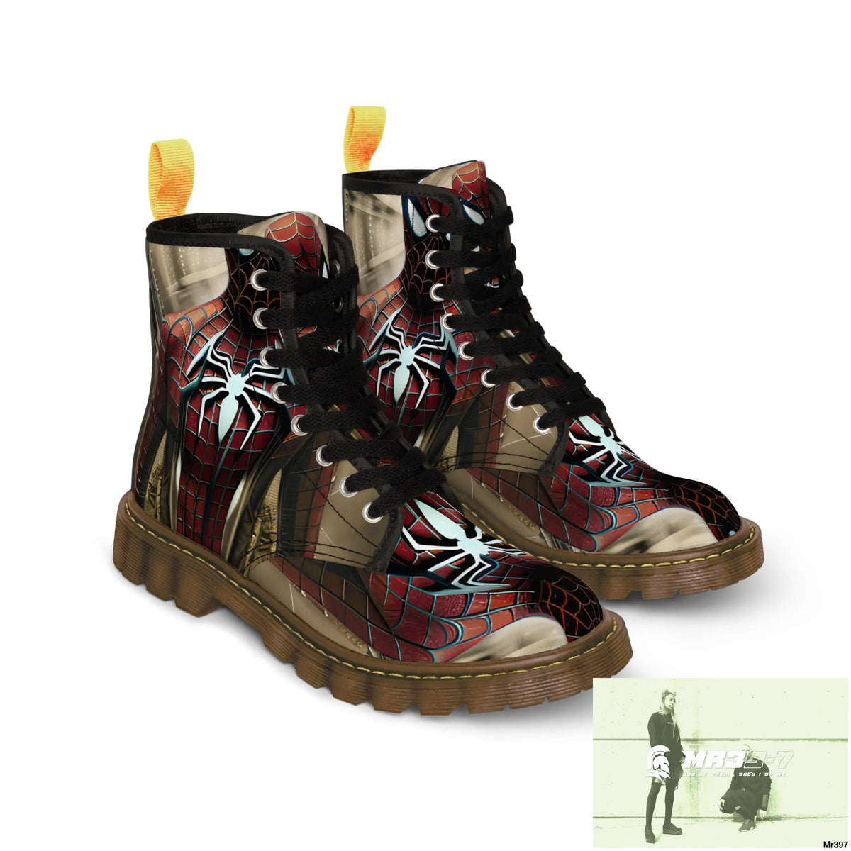 3D Spider-Man Hyper Realistic Canvas Boots Shoes