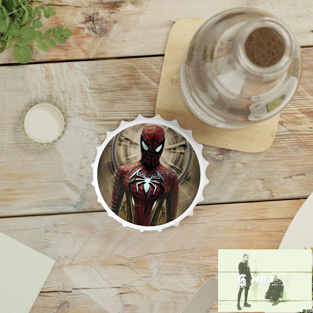3D Spider-Man Hyper Realistic Magnetic Bottle Opener One size / White Accessories
