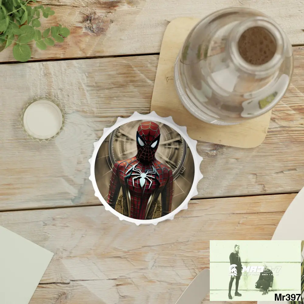 3D Spider-Man Hyper Realistic Magnetic Bottle Opener One size / White Accessories