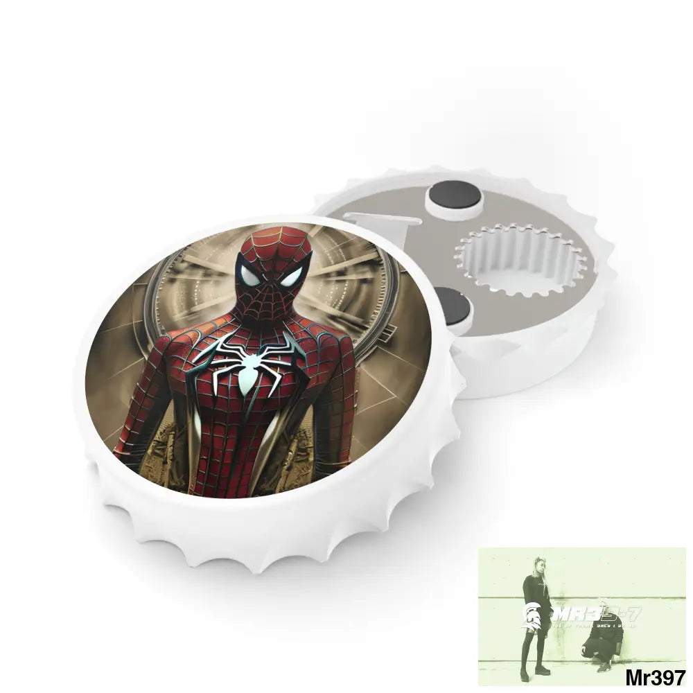 3D Spider-Man Hyper Realistic Magnetic Bottle Opener One size / White Accessories