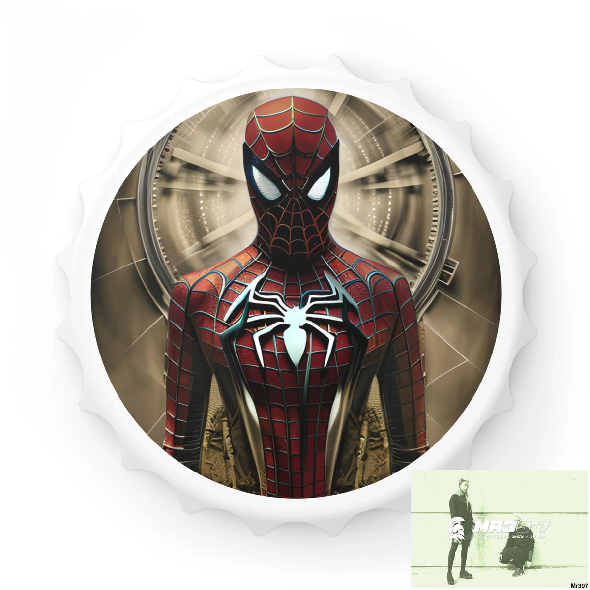 3D Spider-Man Hyper Realistic Magnetic Bottle Opener One size / White Accessories