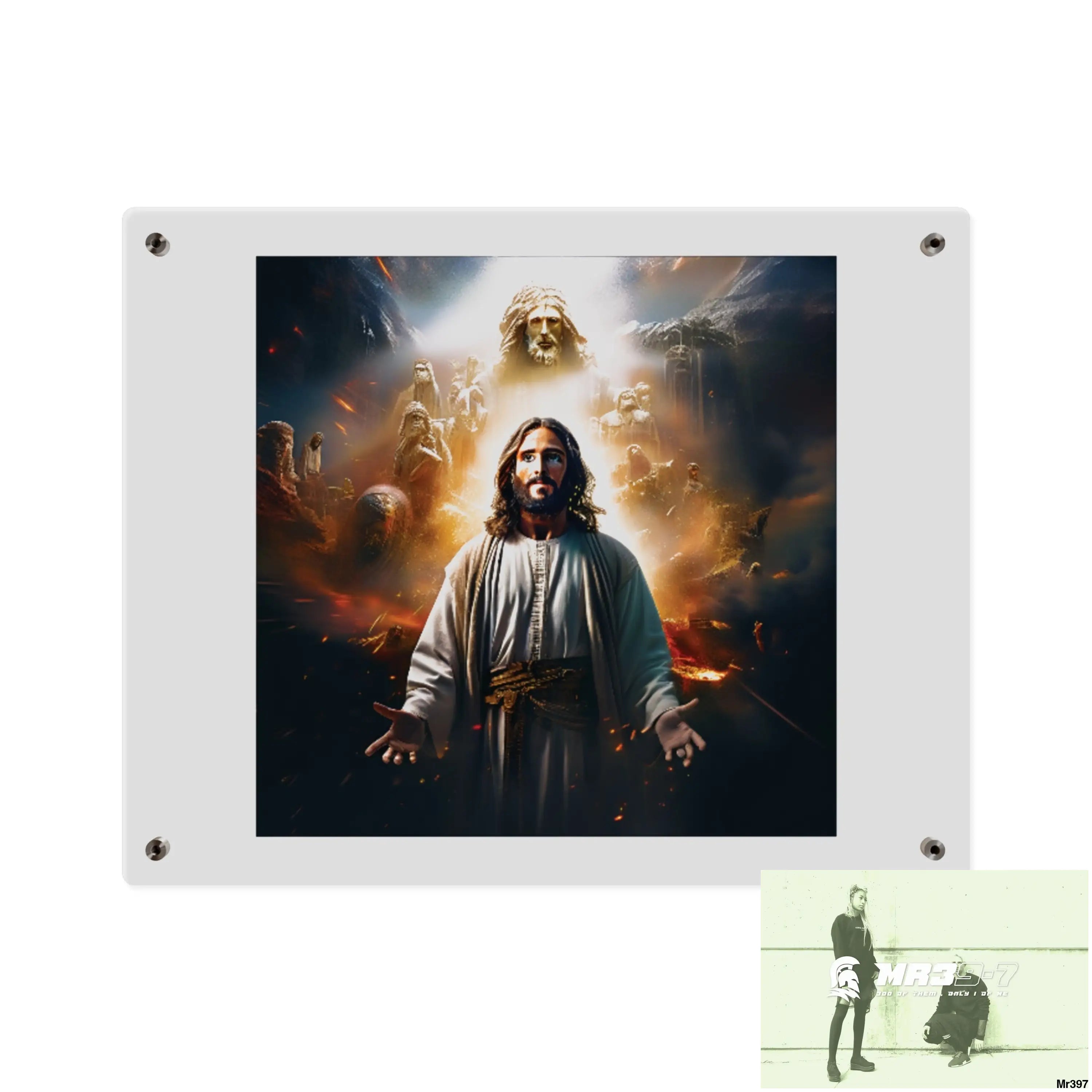#4th linking all back to UK 2016 to 2024 failures their’s my deaths Gods intervention AI Themed Ltd Edition Acrylic