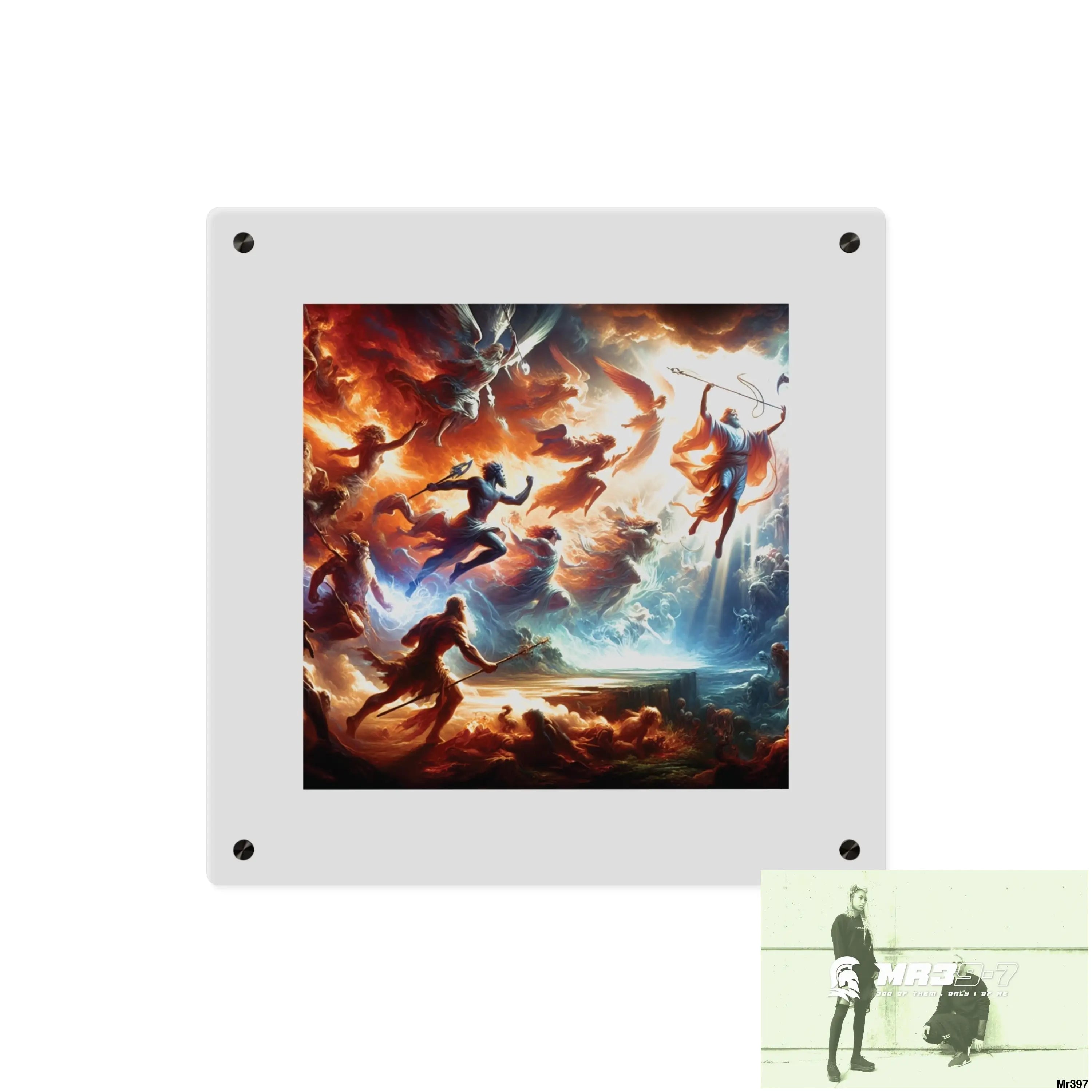 #5th linking all back to UK 2016 to 2024 failures their’s my deaths Gods intervention AI Themed Ltd Edition Acrylic