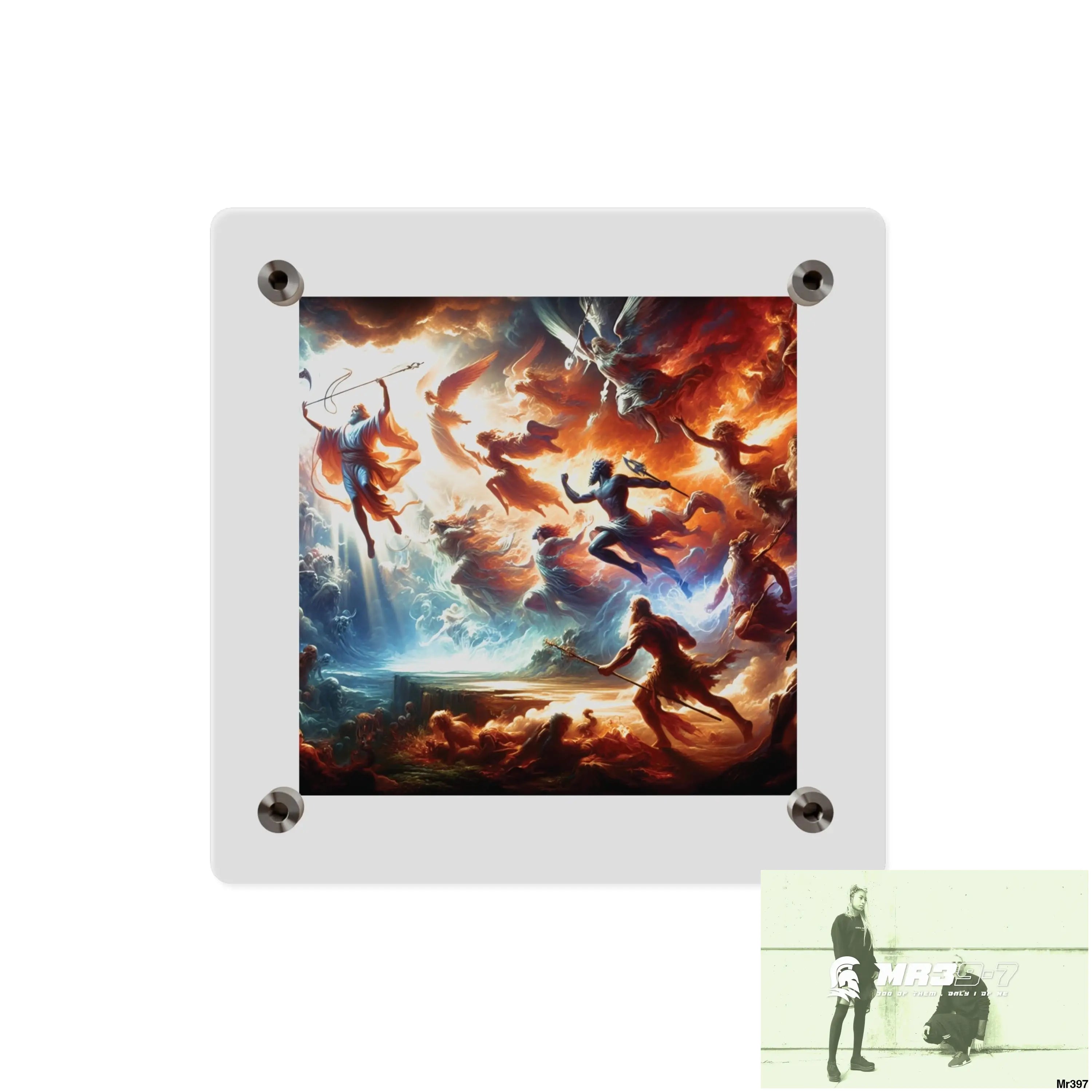 #5th linking all back to UK 2016 to 2024 failures their’s my deaths Gods intervention AI Themed Ltd Edition Acrylic