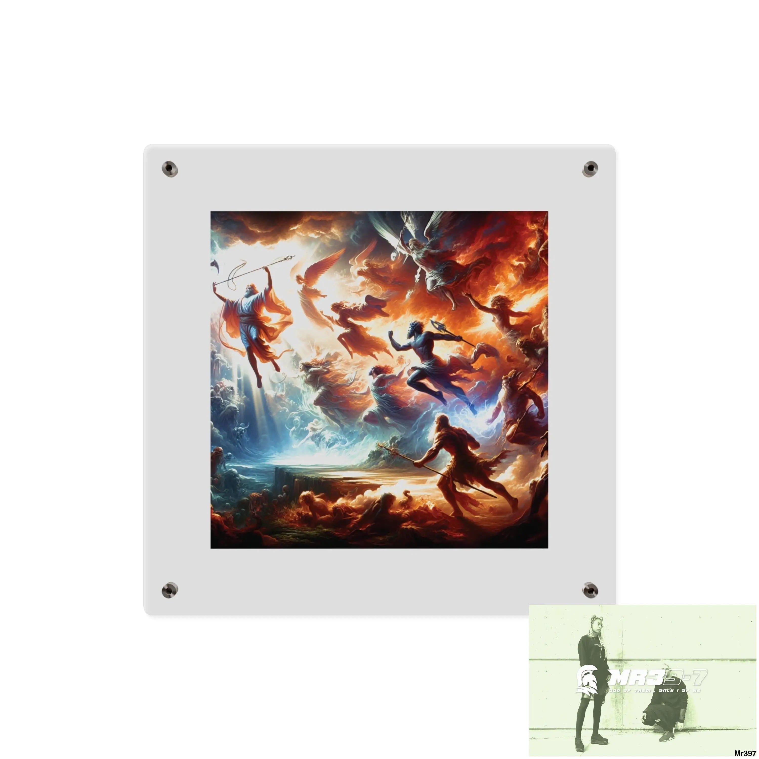 #5th linking all back to UK 2016 to 2024 failures their’s my deaths Gods intervention AI Themed Ltd Edition Acrylic