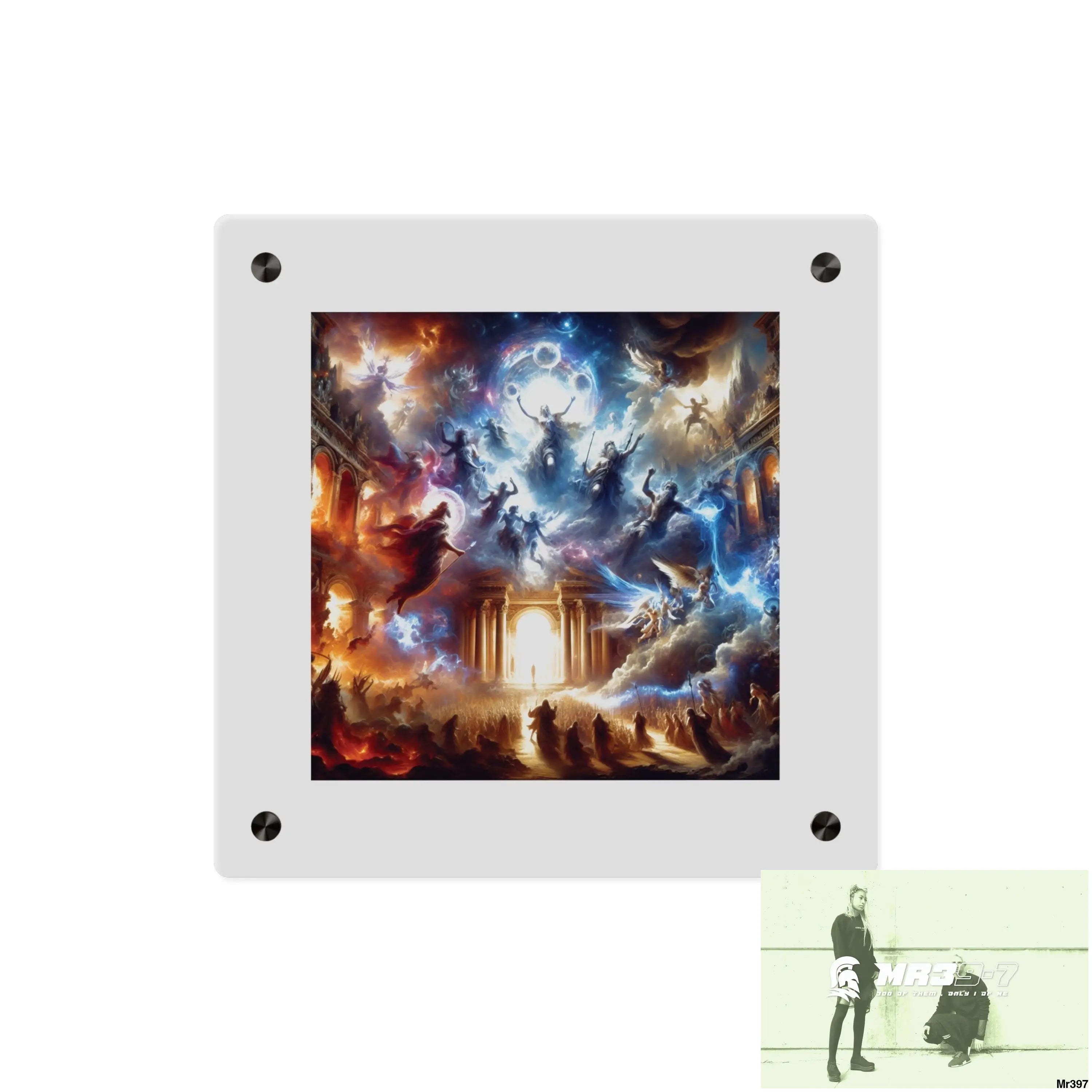#7th linking all back to UK 2016 to 2024 failures their’s my deaths Gods intervention AI Themed Ltd Edition Acrylic