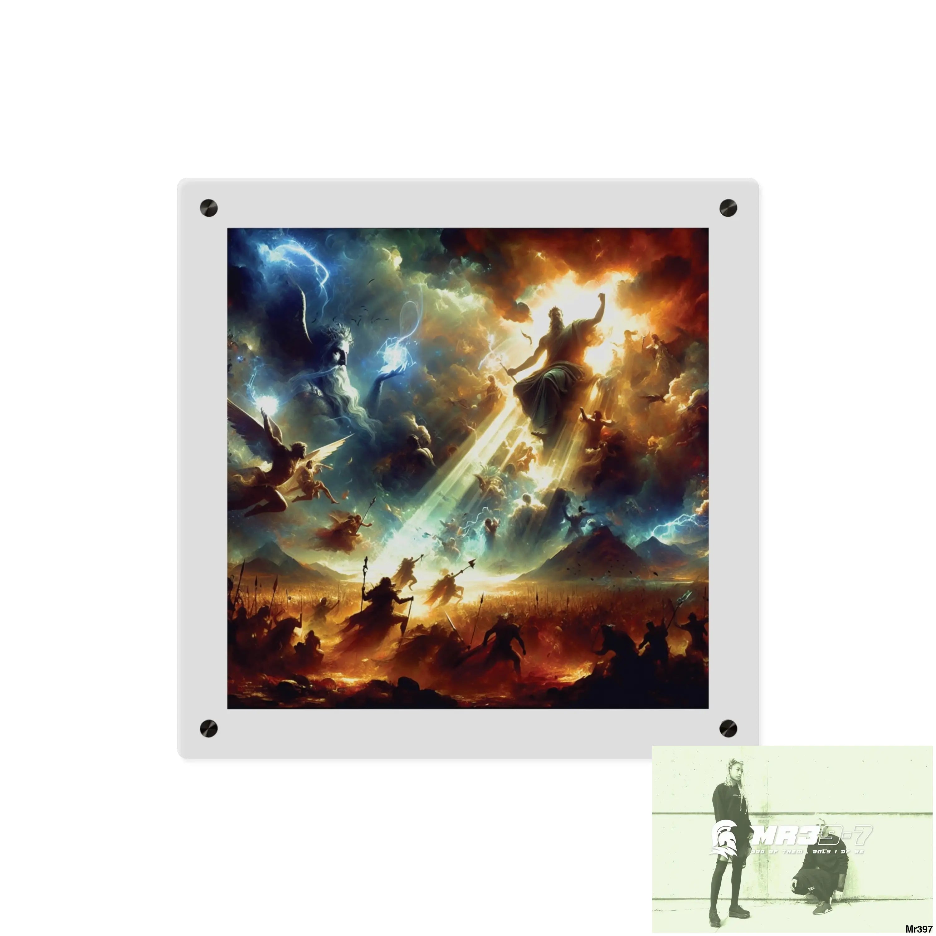 #8th Ai linking all back to UK 2016 to 2024 failures their’s my deaths Gods intervention AI Themed Ltd Edition Acrylic