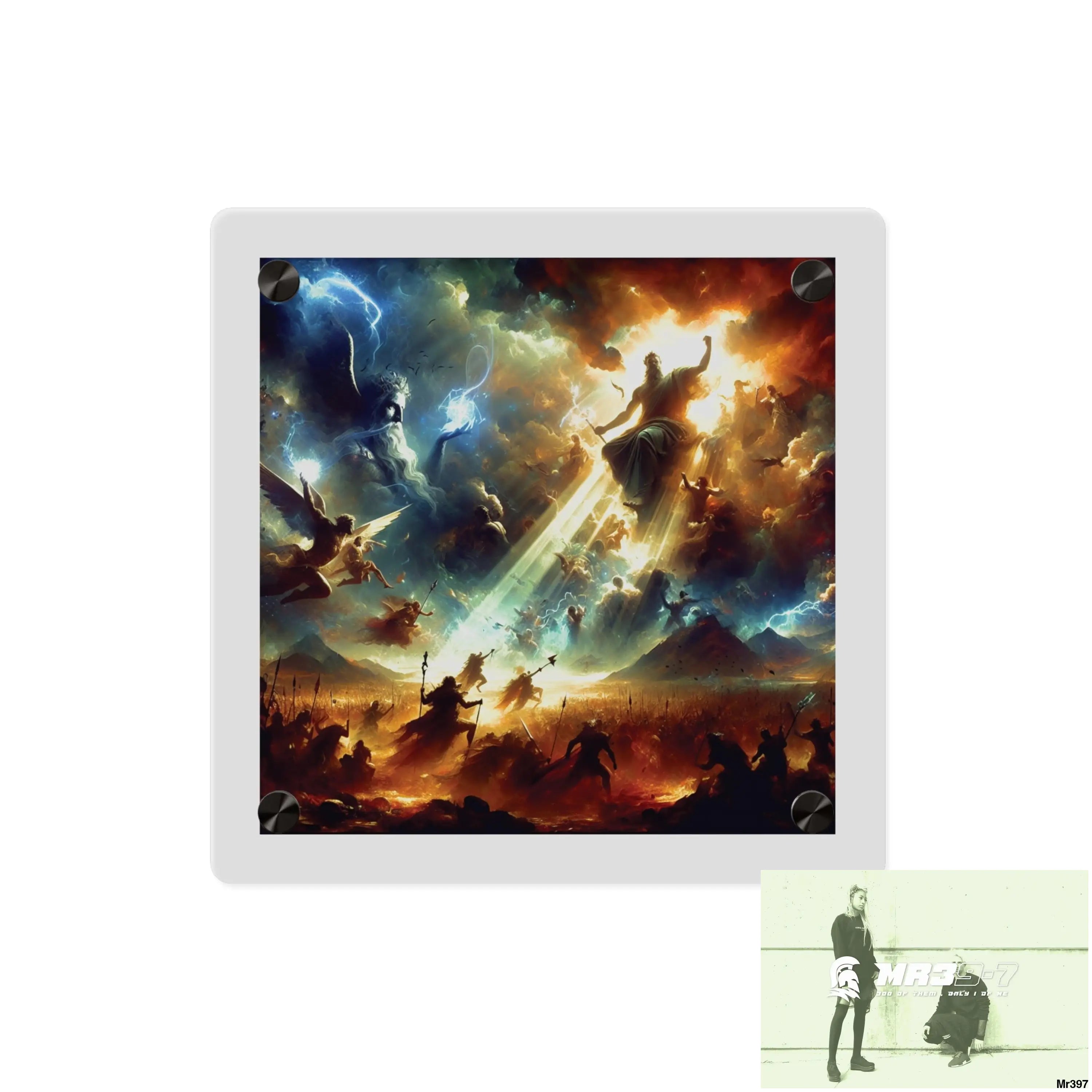 #8th Ai linking all back to UK 2016 to 2024 failures their’s my deaths Gods intervention AI Themed Ltd Edition Acrylic