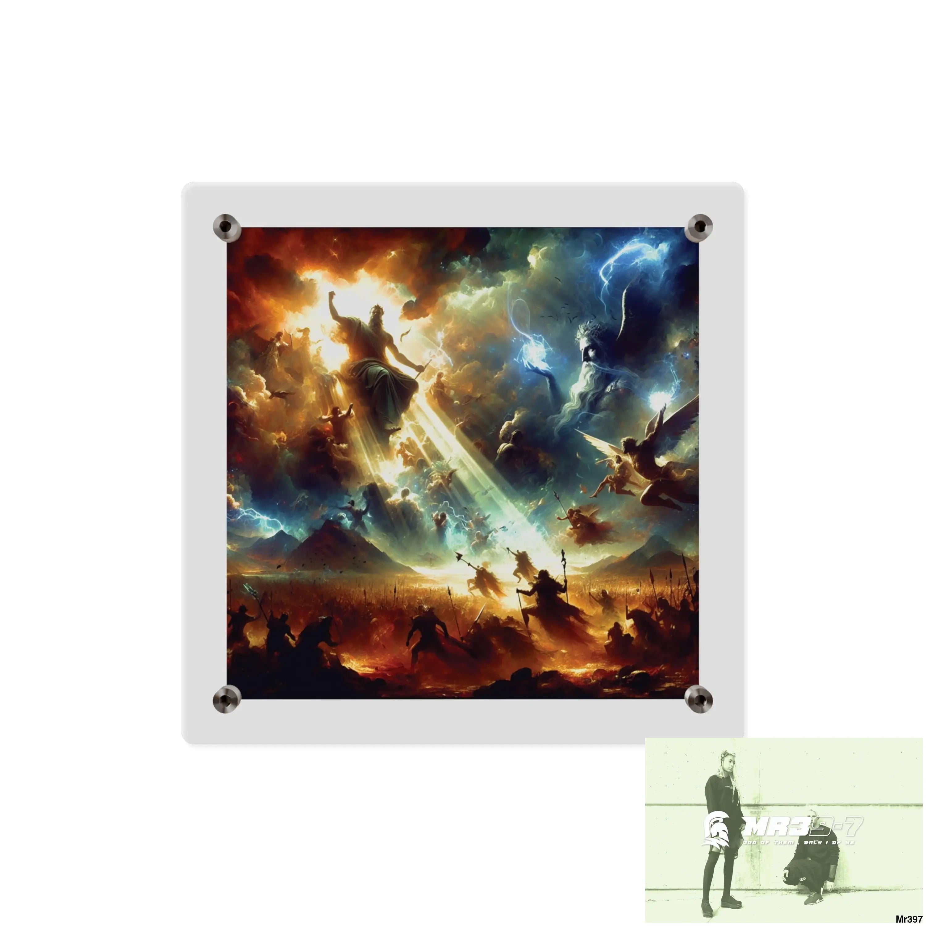 #8th Ai linking all back to UK 2016 to 2024 failures their’s my deaths Gods intervention AI Themed Ltd Edition Acrylic