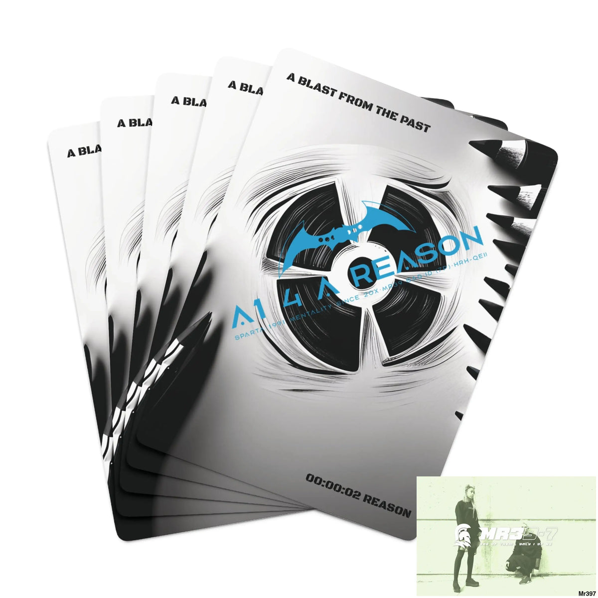 A blast from the past A1 4 A Reason 2 second Reason Ltd Edition Custom Poker Cards 2.47’’ x 3.47’’ / White / Semi
