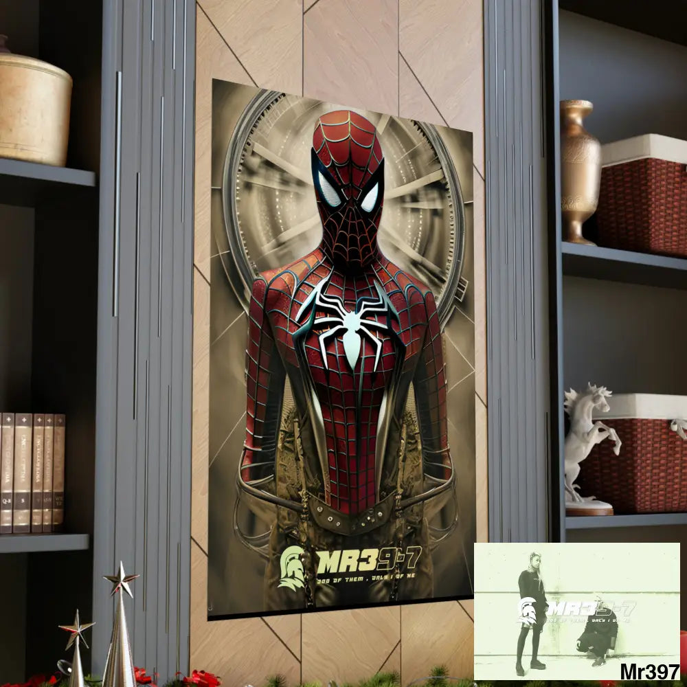 A MR39-7 Steampunk SpiderMan Graphic Matte Vertical Posters Poster