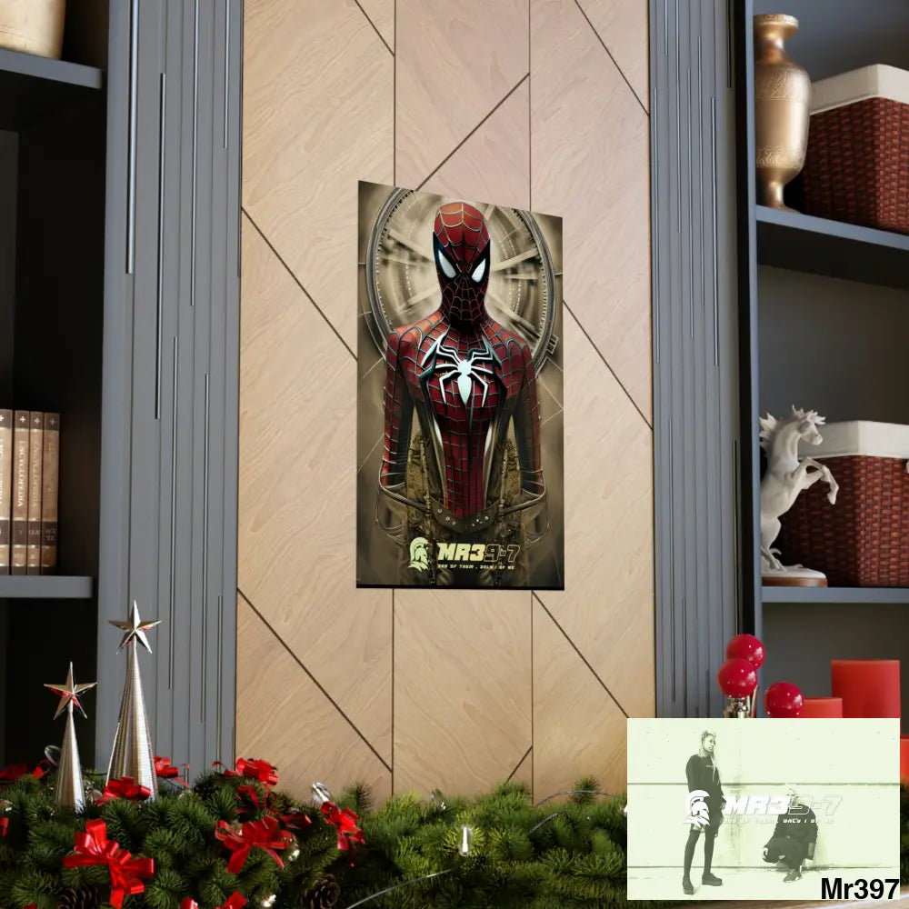 A MR39-7 Steampunk SpiderMan Graphic Matte Vertical Posters Poster