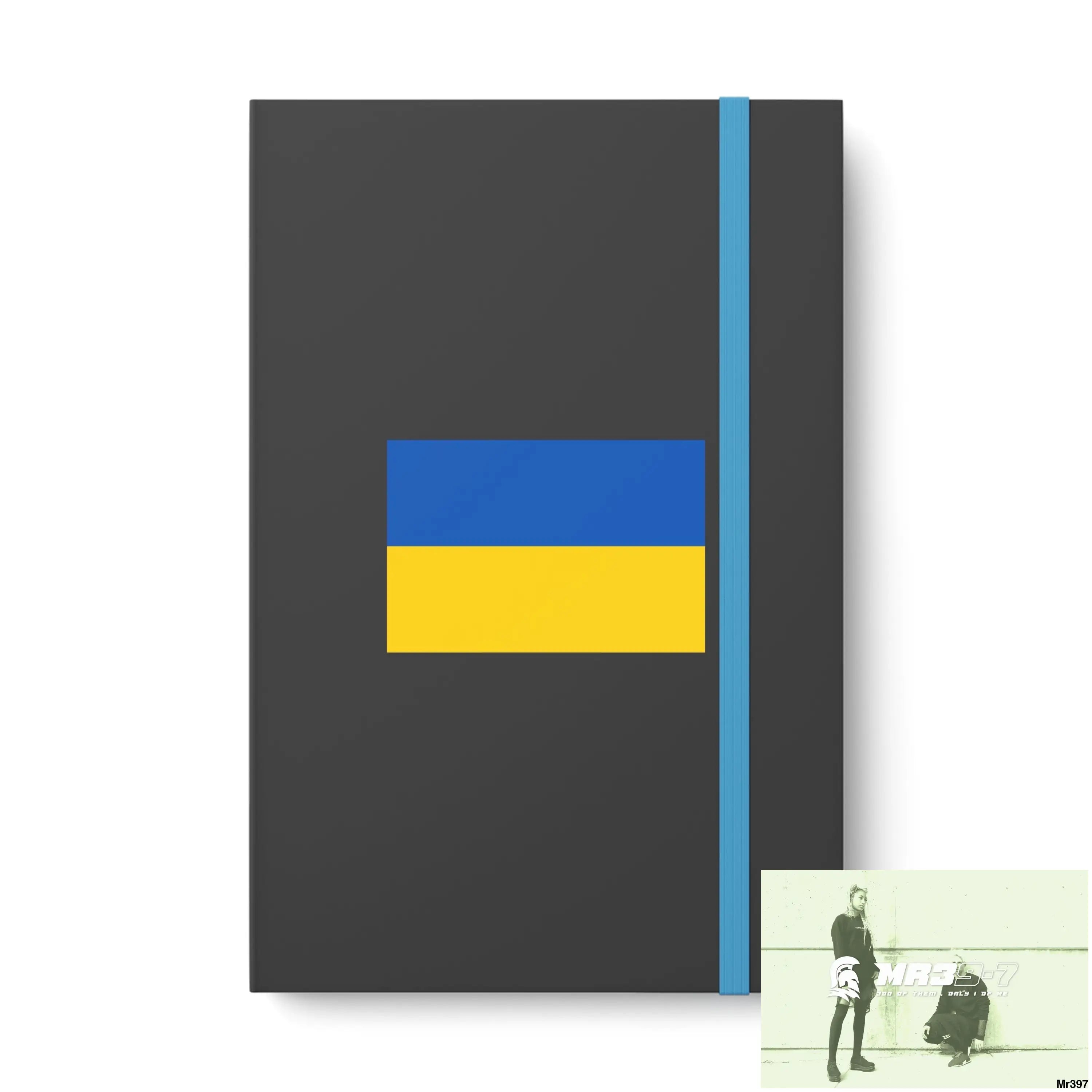 A Ukraine Color Contrast Notebook - Ruled 5.5’’ x 8.25’’ / Blue / Ruled line Paper products