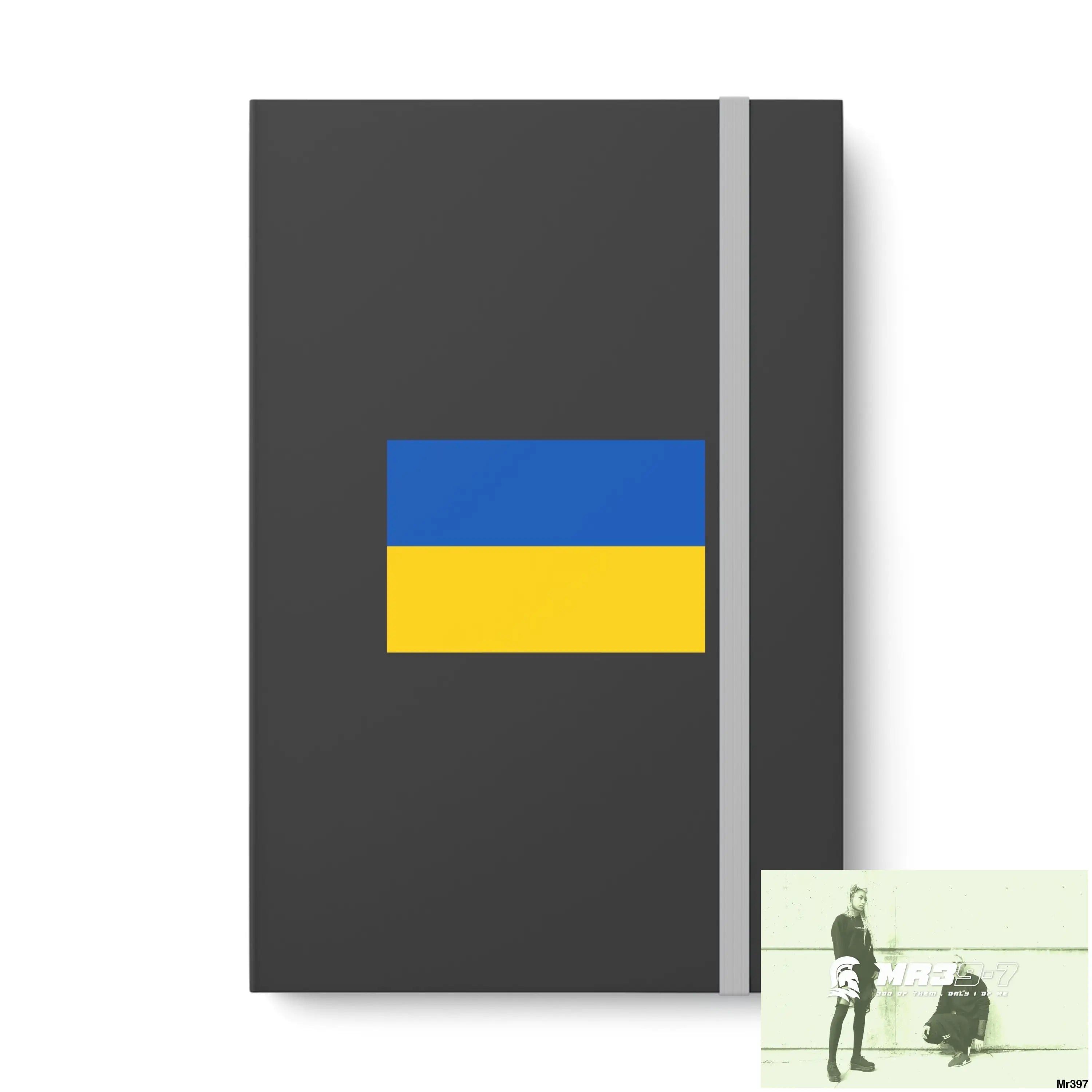 A Ukraine Color Contrast Notebook - Ruled 5.5’’ x 8.25’’ / Gray / Ruled line Paper products