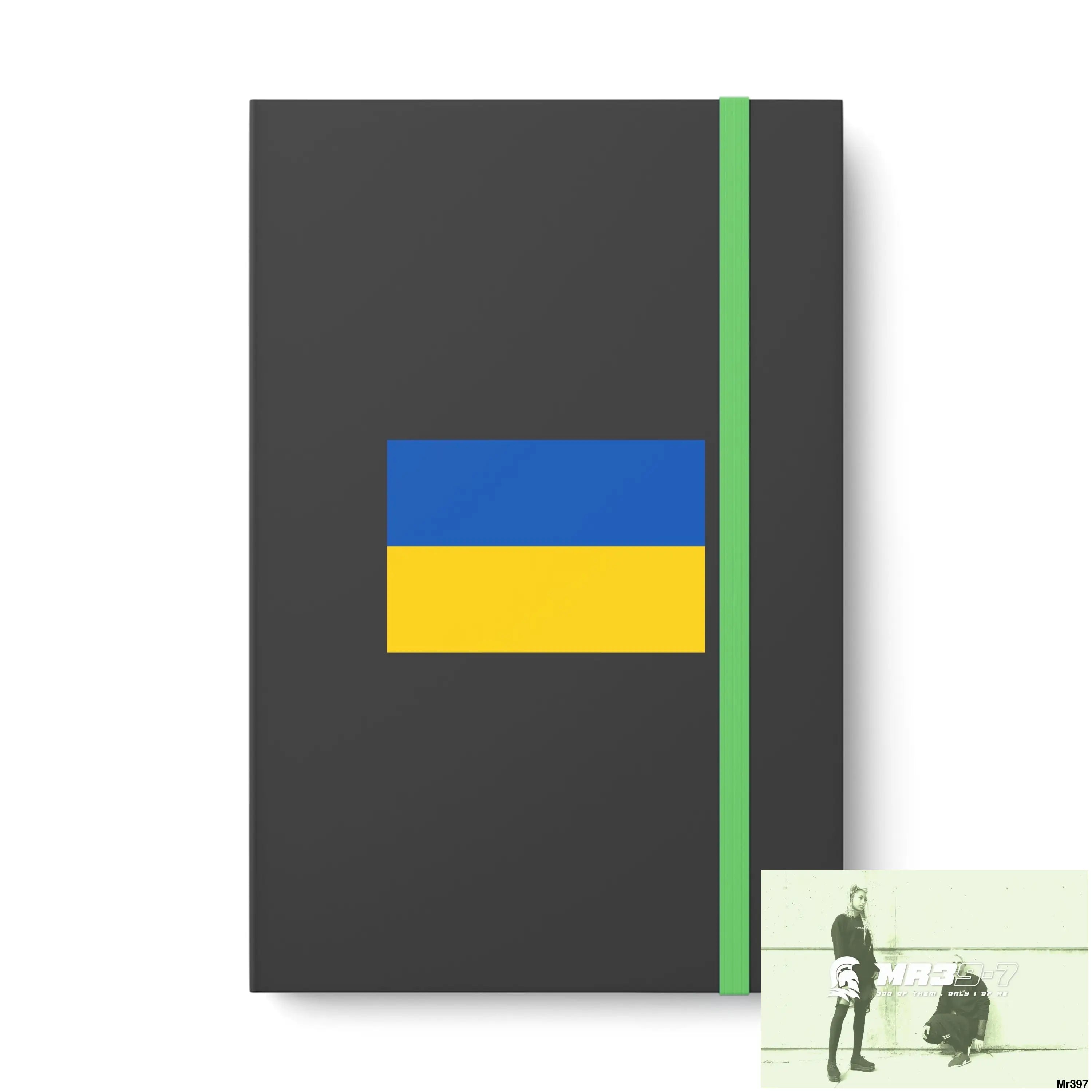 A Ukraine Color Contrast Notebook - Ruled 5.5’’ x 8.25’’ / Lime / Ruled line Paper products