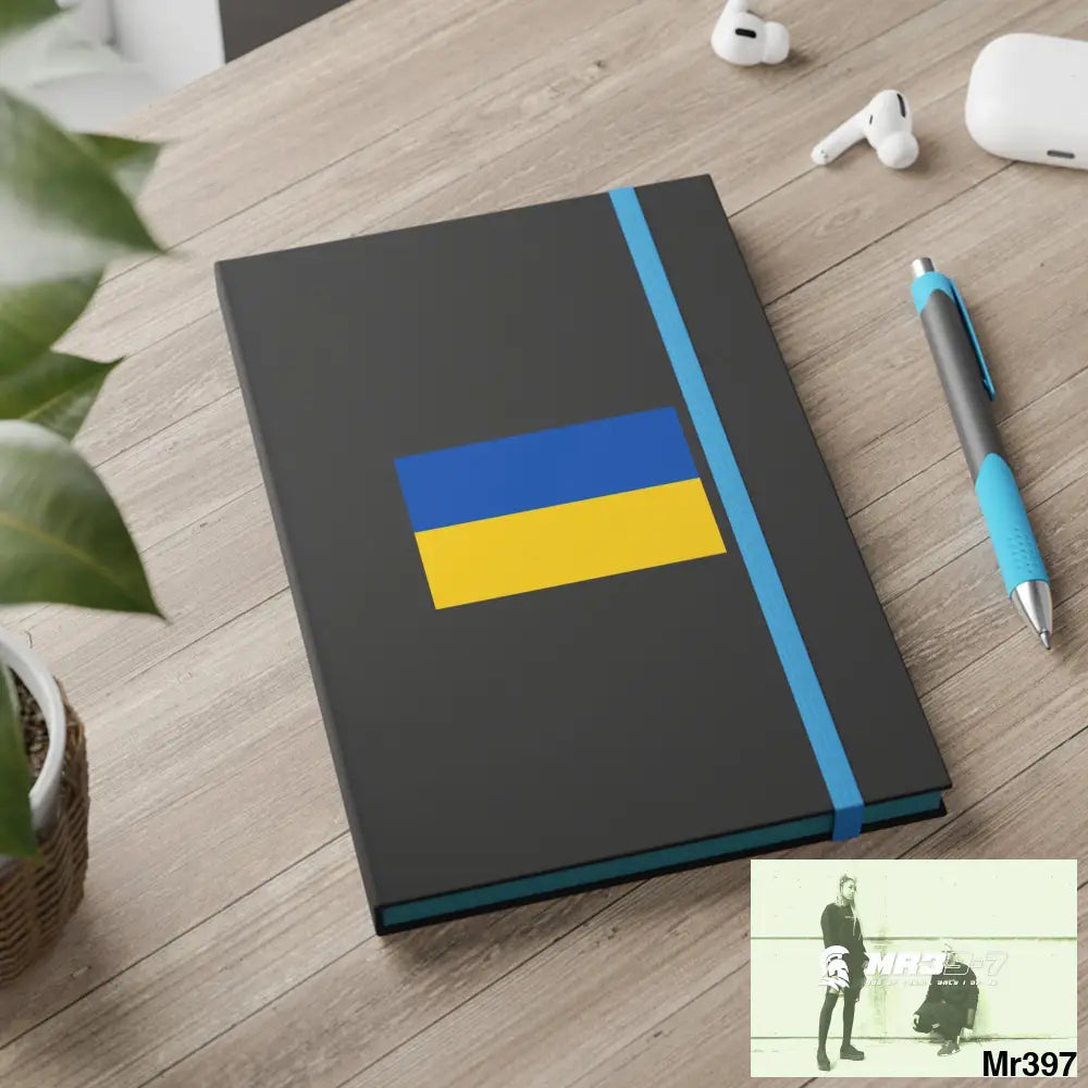 A Ukraine Color Contrast Notebook - Ruled Paper products