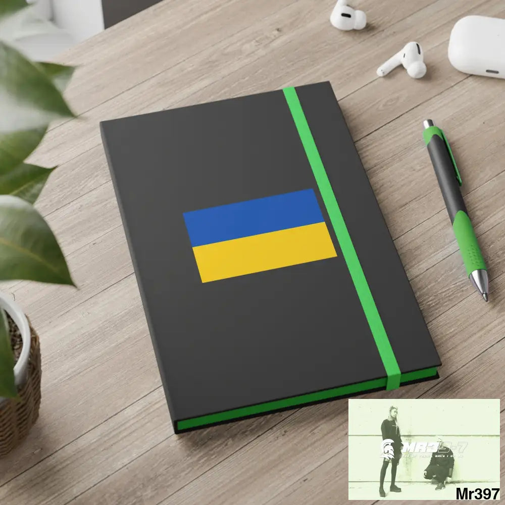 A Ukraine Color Contrast Notebook - Ruled Paper products