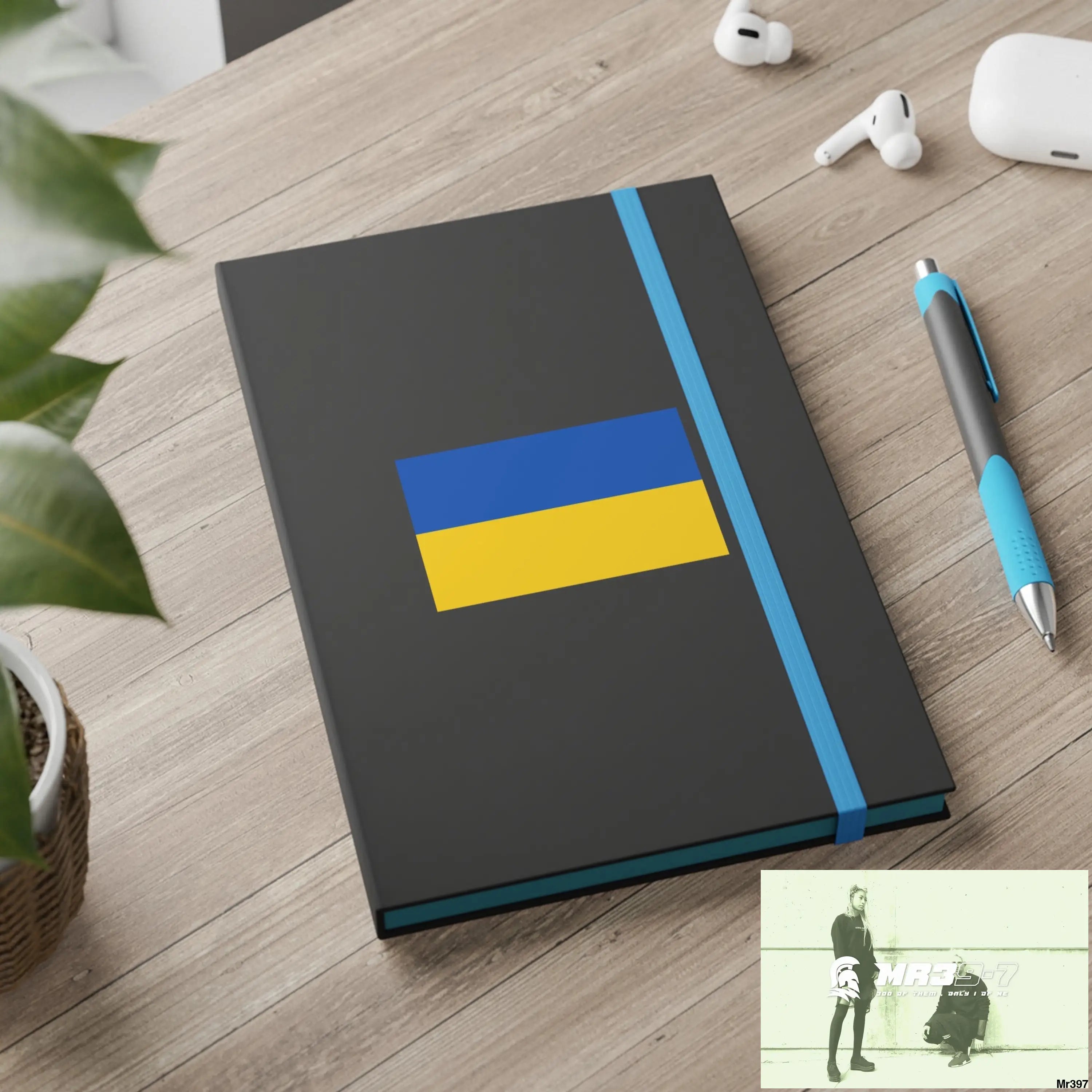 A Ukraine Color Contrast Notebook - Ruled Paper products
