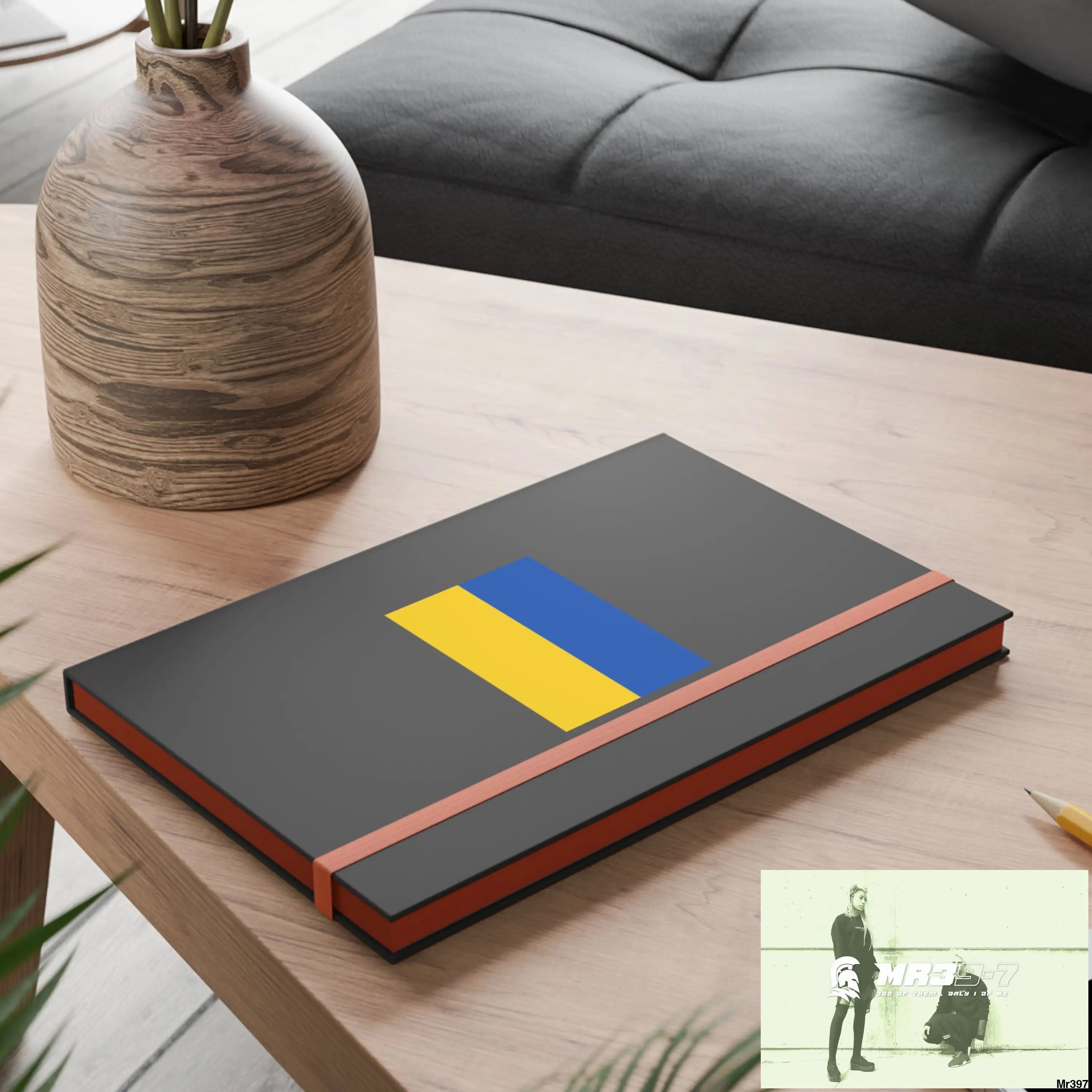 A Ukraine Color Contrast Notebook - Ruled Paper products