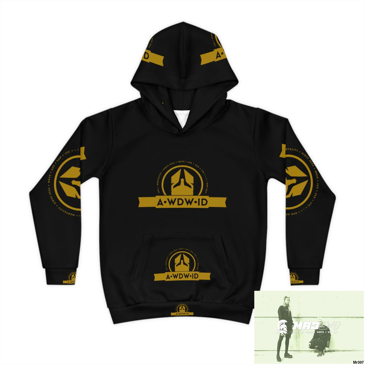 A.WDW.(ID-RSF) with Tactical inside hood A1 Who dares Wins Mentality -. Children’s Hoodie (AOP) All Over Prints