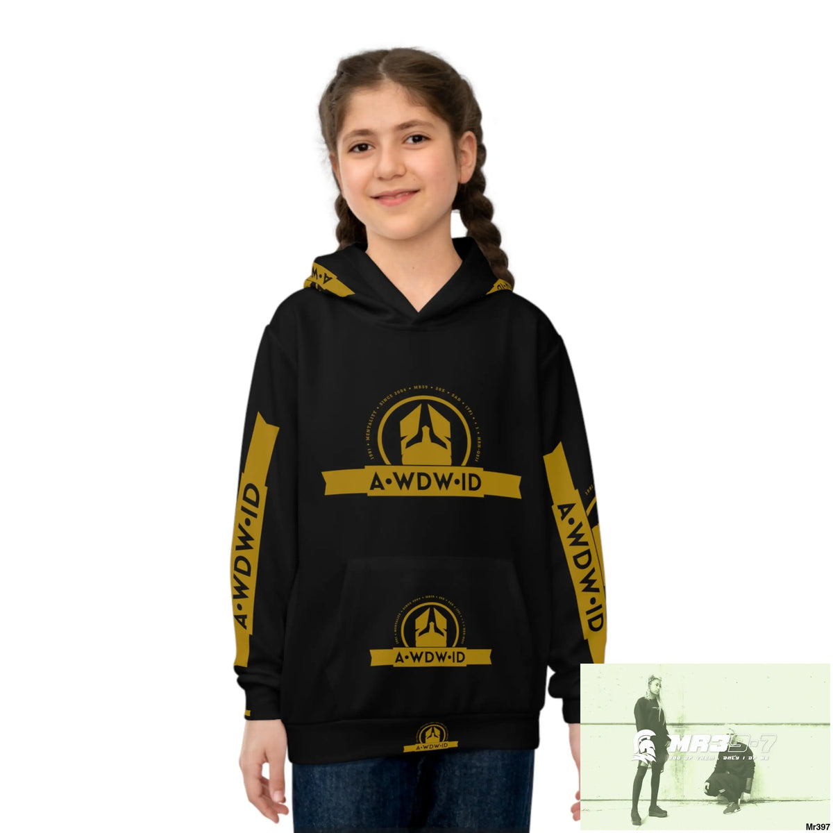 A.WDW.(ID-RSF) with Tactical inside hood A1 Who dares Wins Mentality -. Children’s Hoodie (AOP) All Over Prints